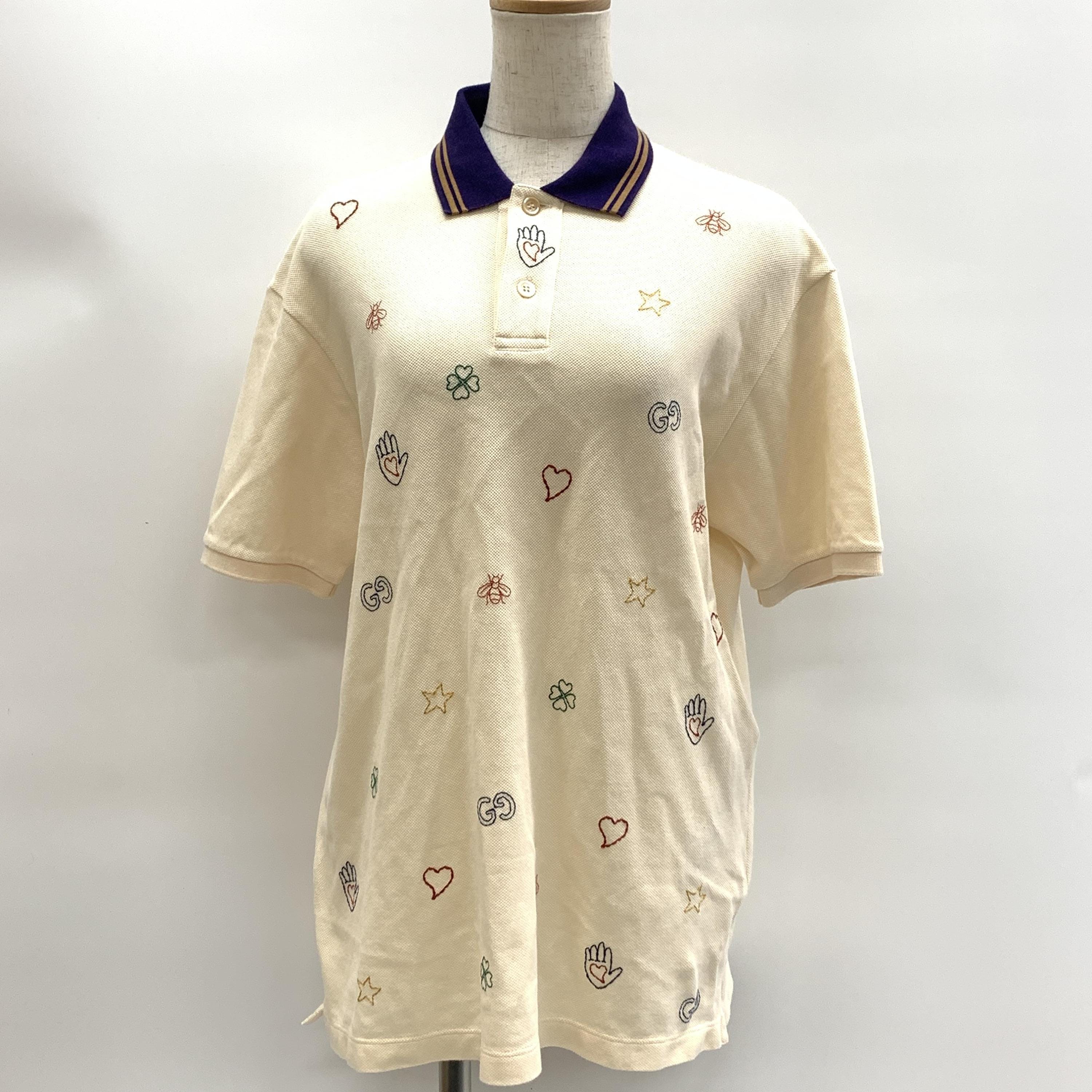 Gucci Embroidered Graphic Polo With Collar C326618