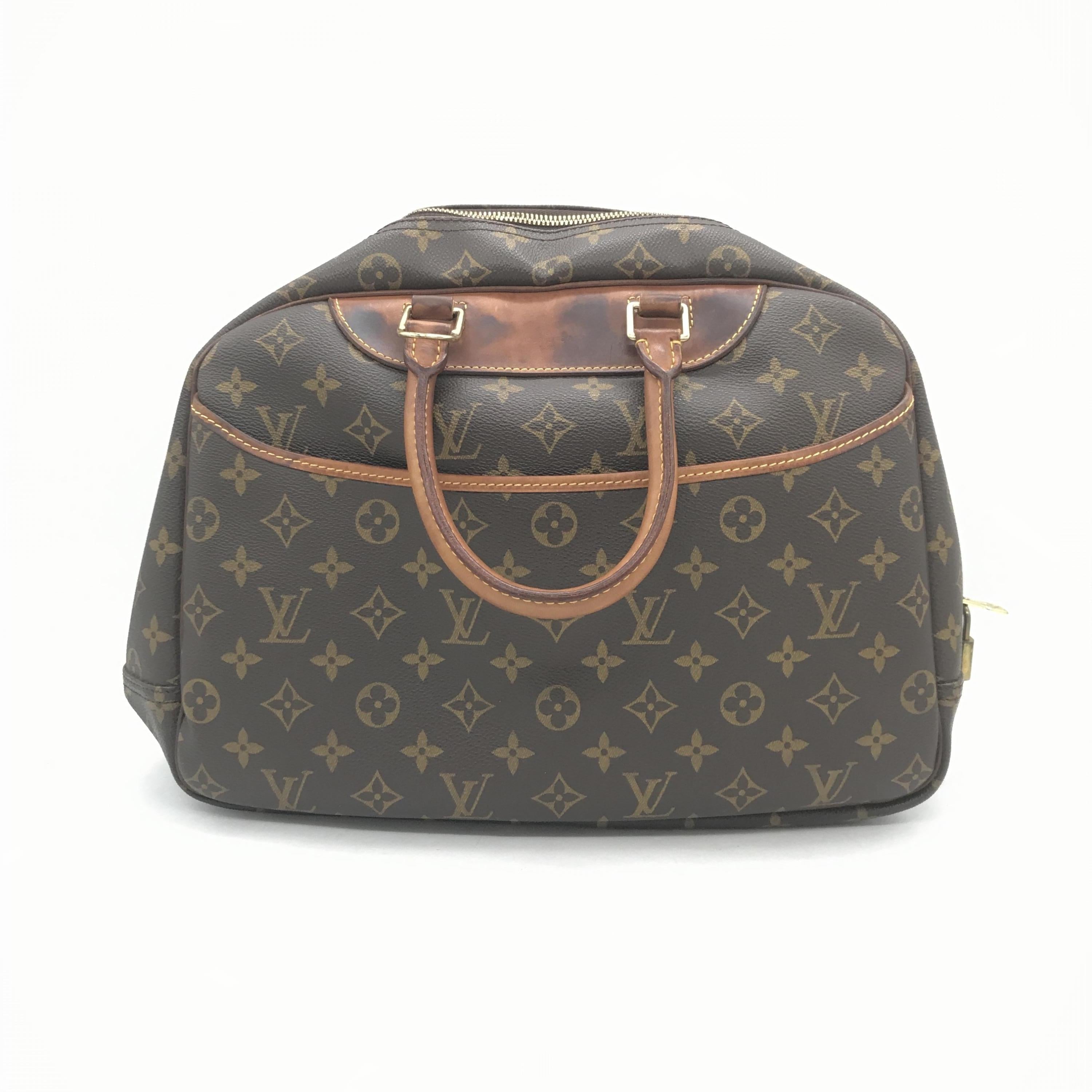Louis Vuitton Monogram Deauville Handbag In Brown C290670