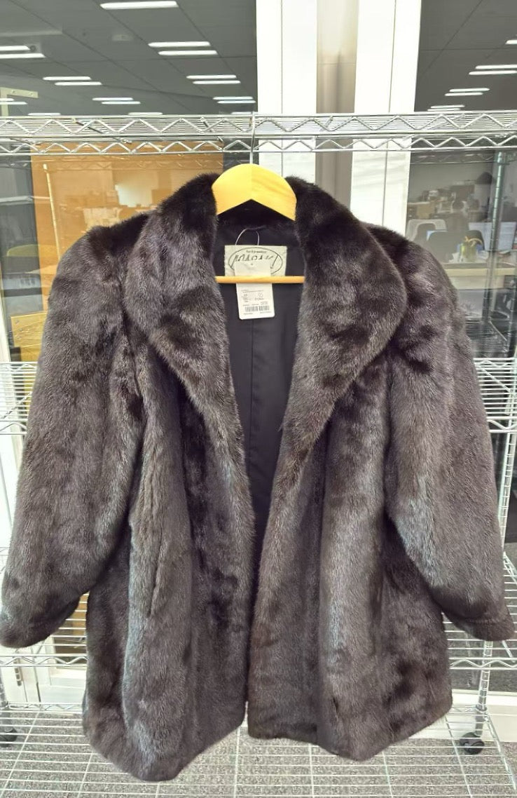 Black Used Mink Half Coat 9926G160068