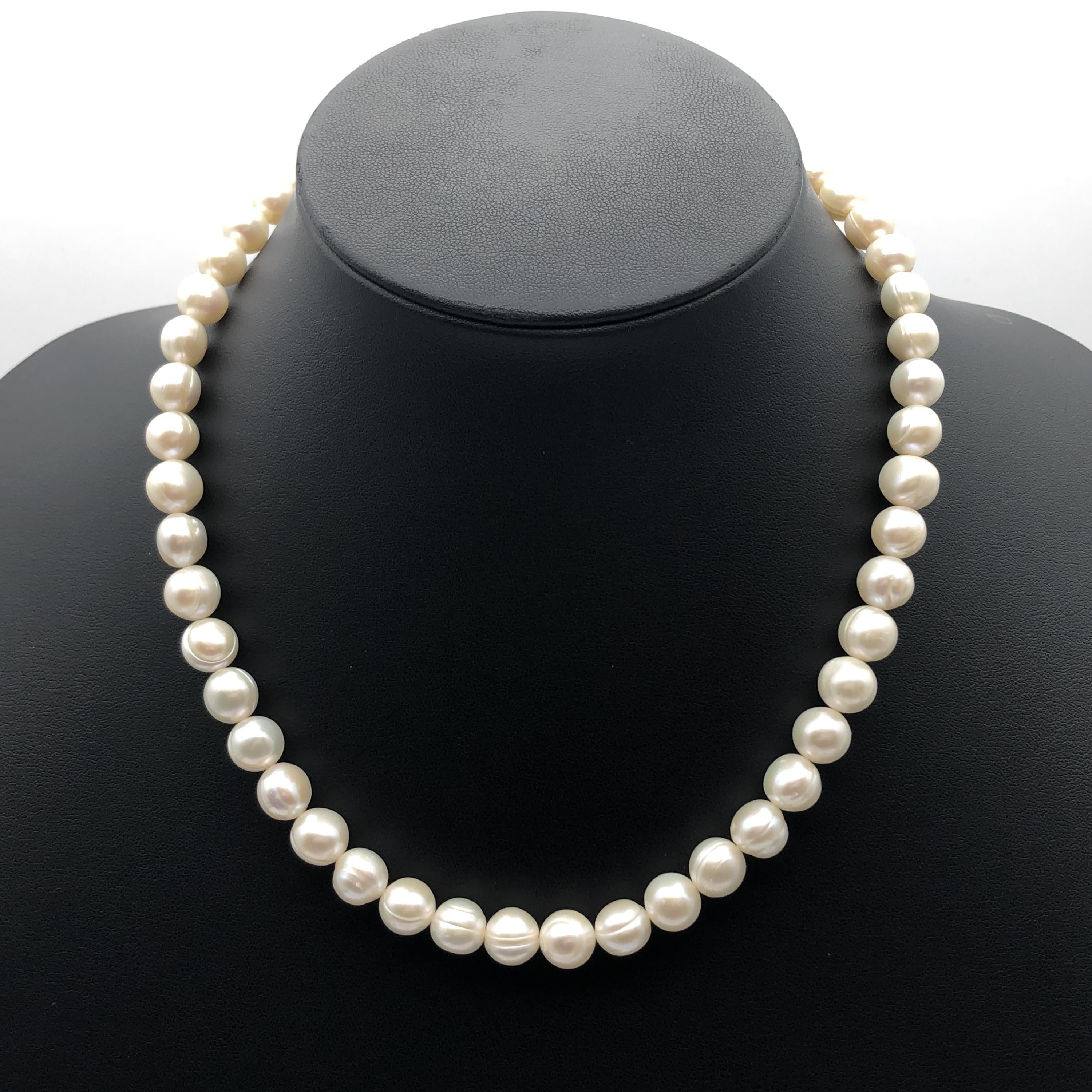 Custom Jewelry Necklace, Pearl, Silver C366324