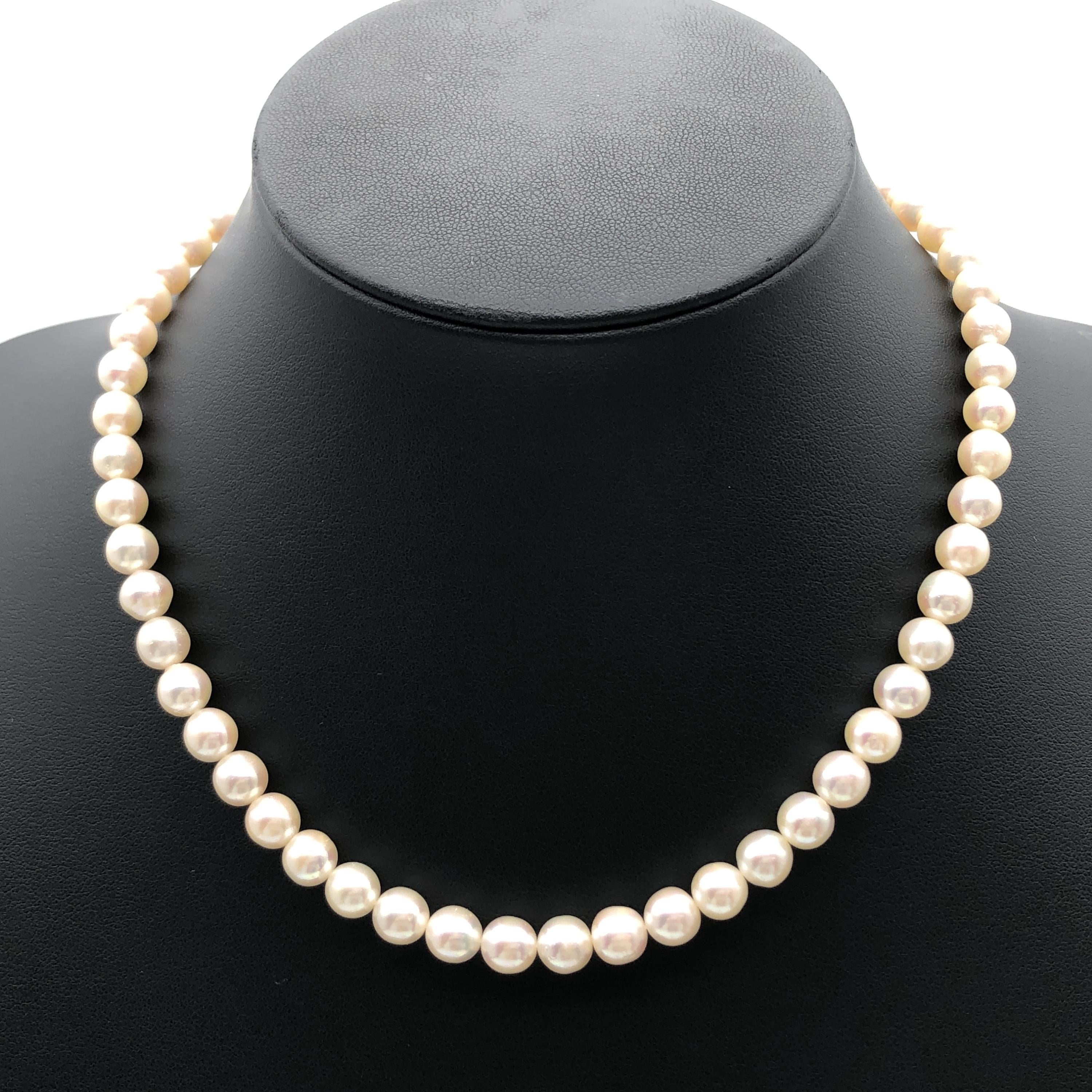 Custom Jewelry Necklace, Pearl, Silver C366329