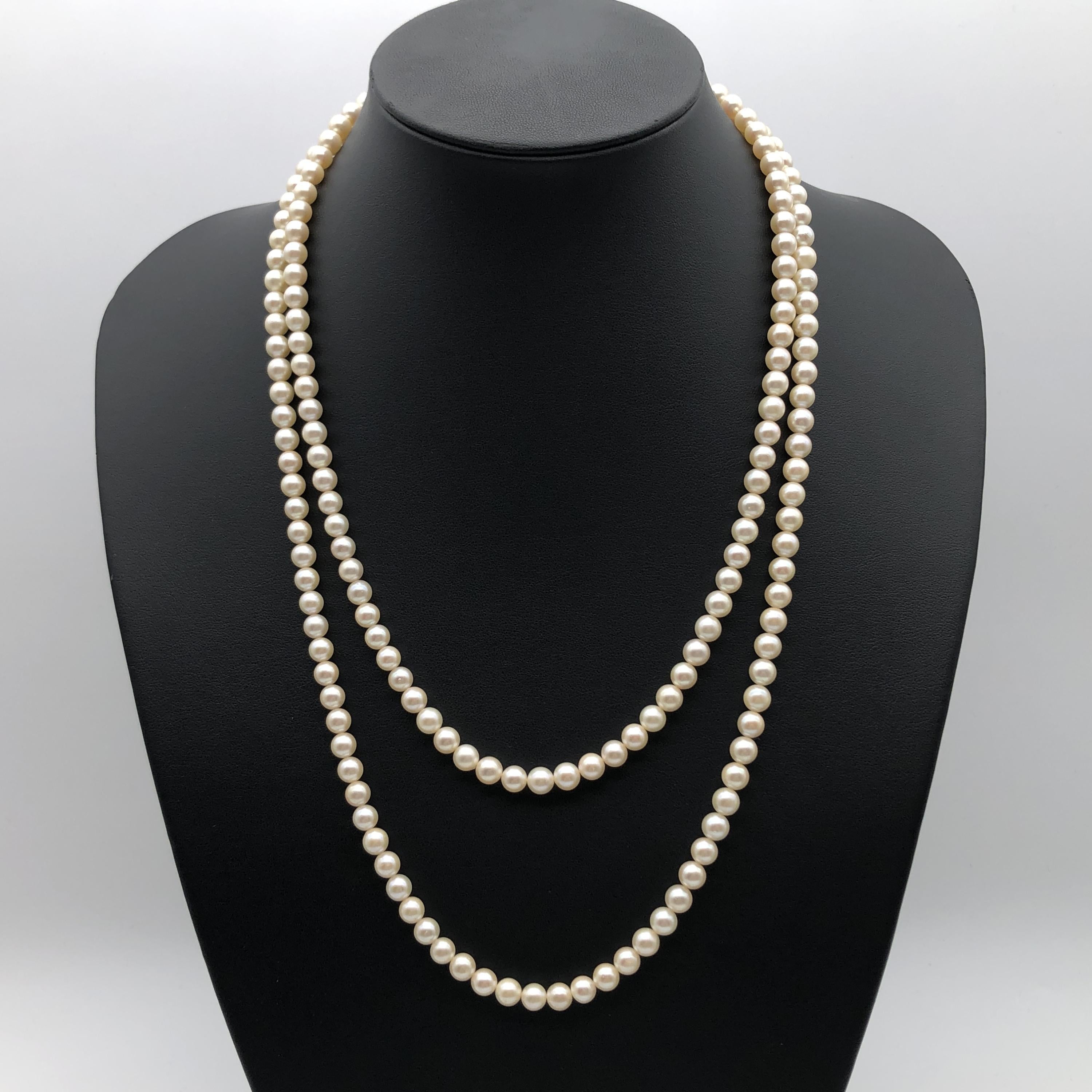 Custom Jewelry Necklace, Pearl, Silver C366310