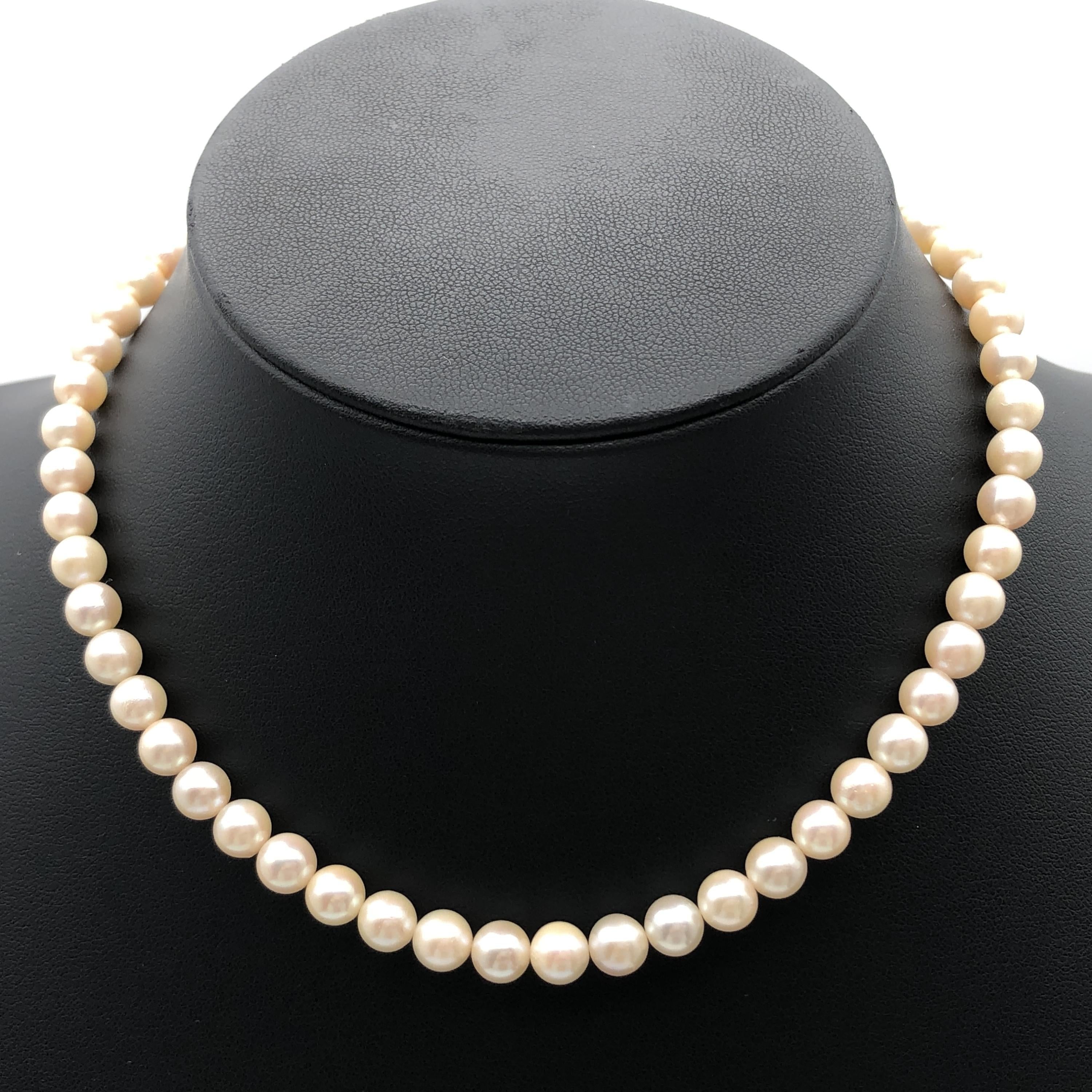 Custom Jewelry Necklace, Pearl, Silver C366323