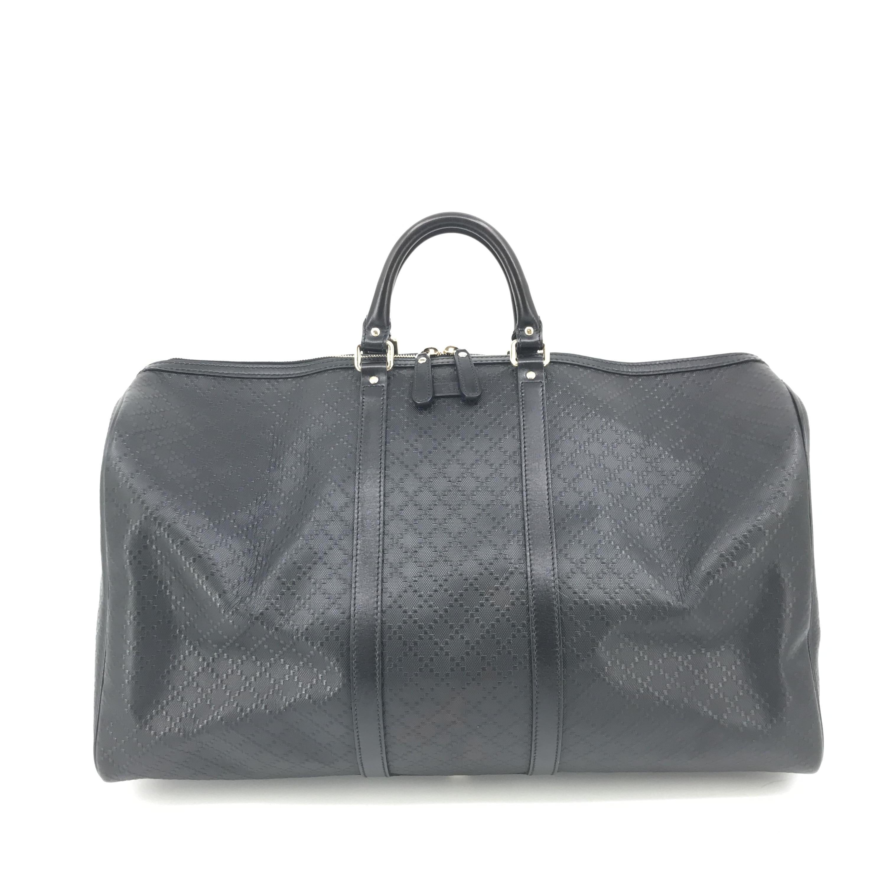 Gucci Diamante Black leather tote bag C320246