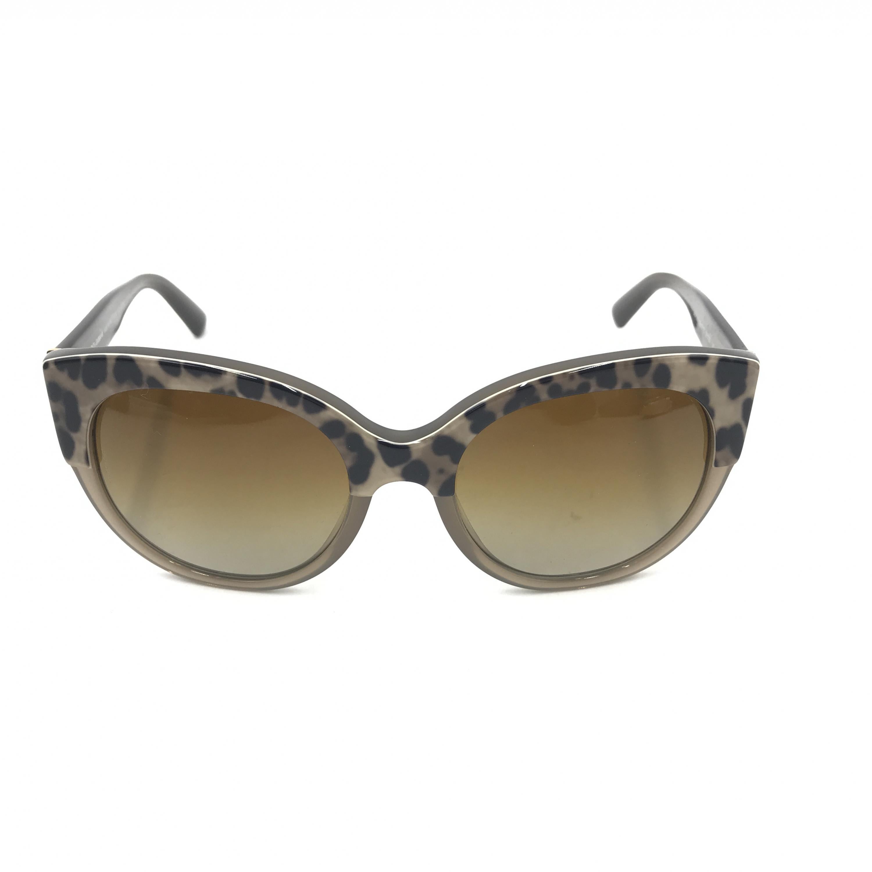 Dolce & Gabbana Leopard oversized cat eye sunglasses C262031