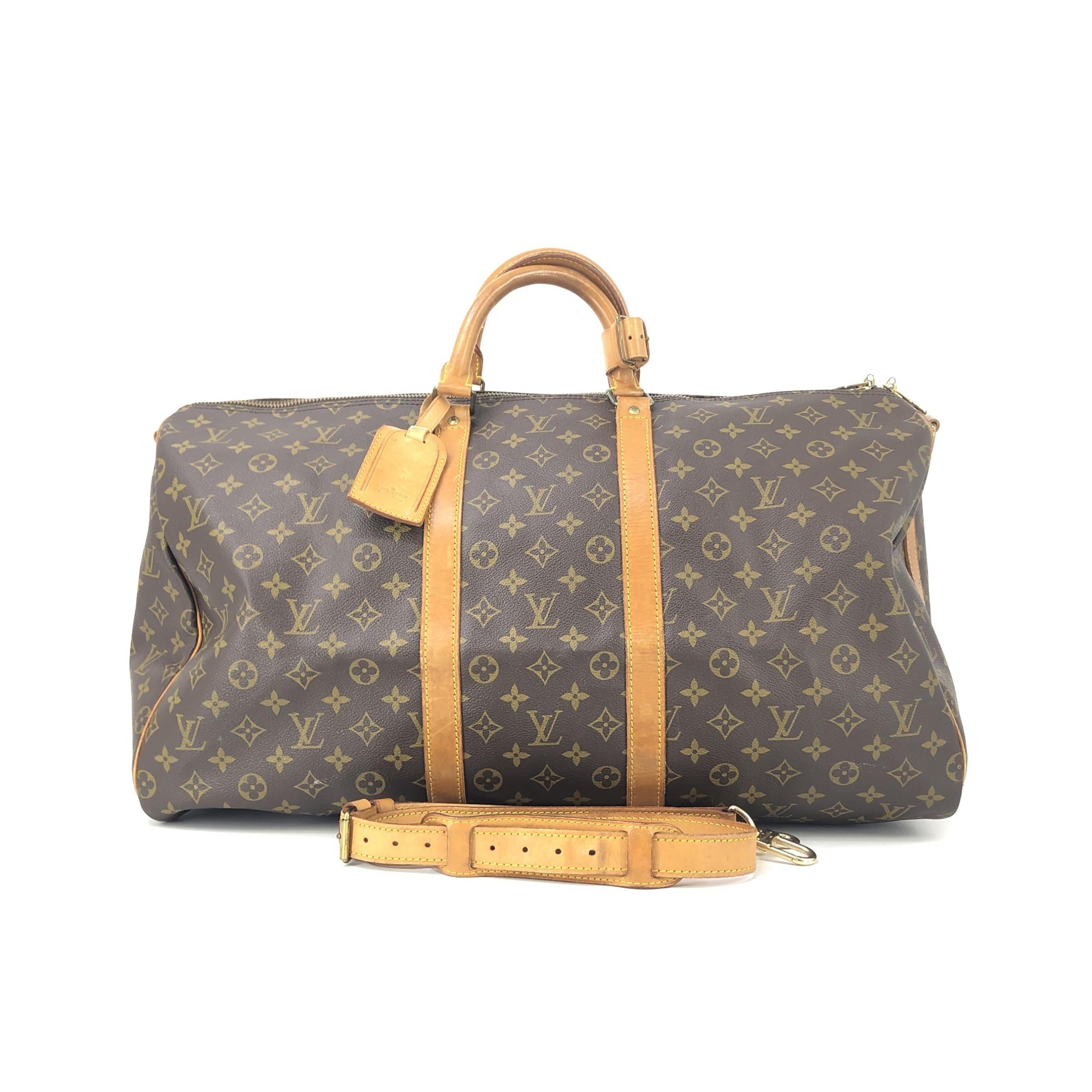 Louis Vuitton Keepall 55 Monogram Canvas Travel Bag C355106