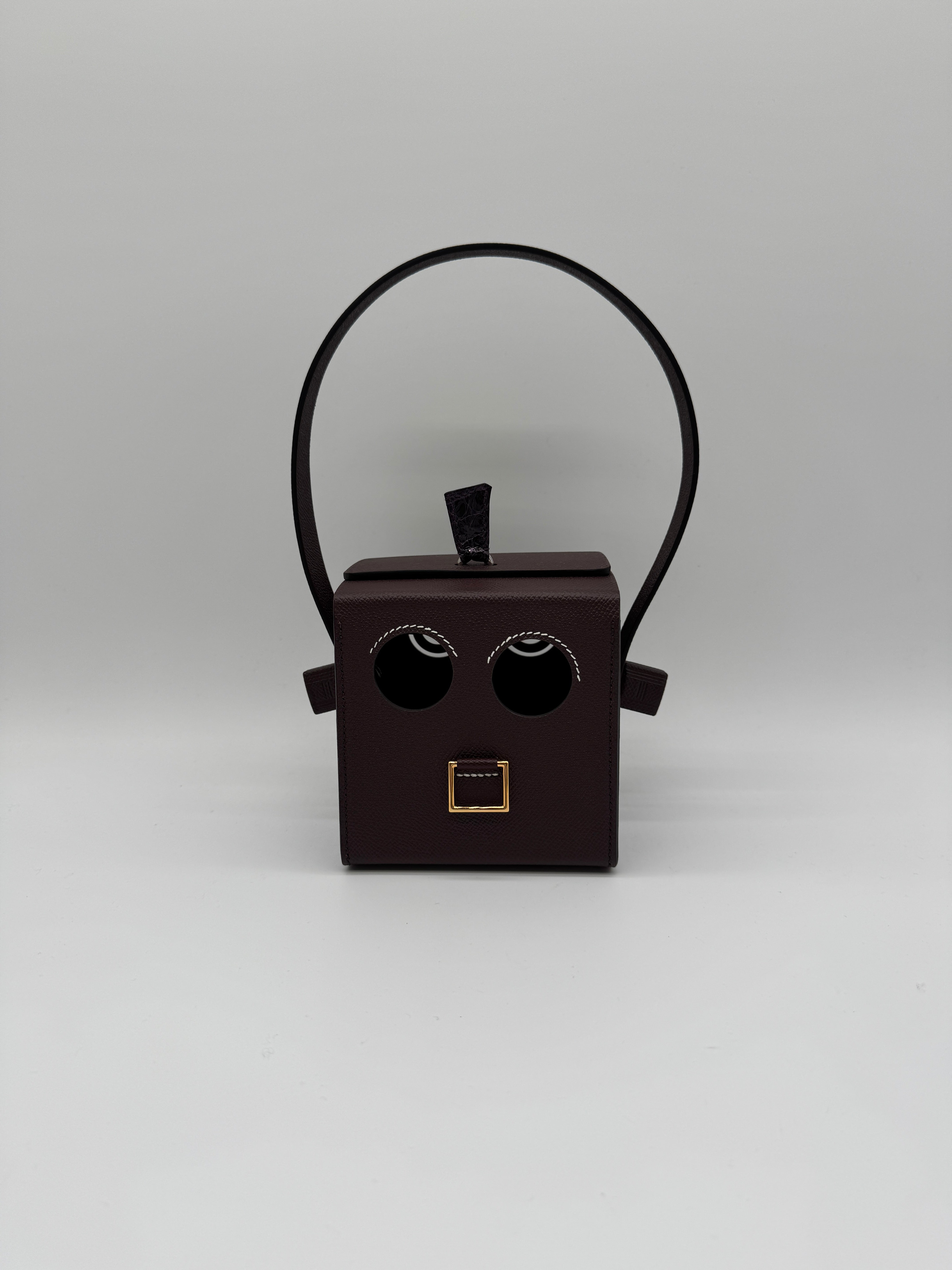 Hermès Petit H robot rouge sellier - cassis