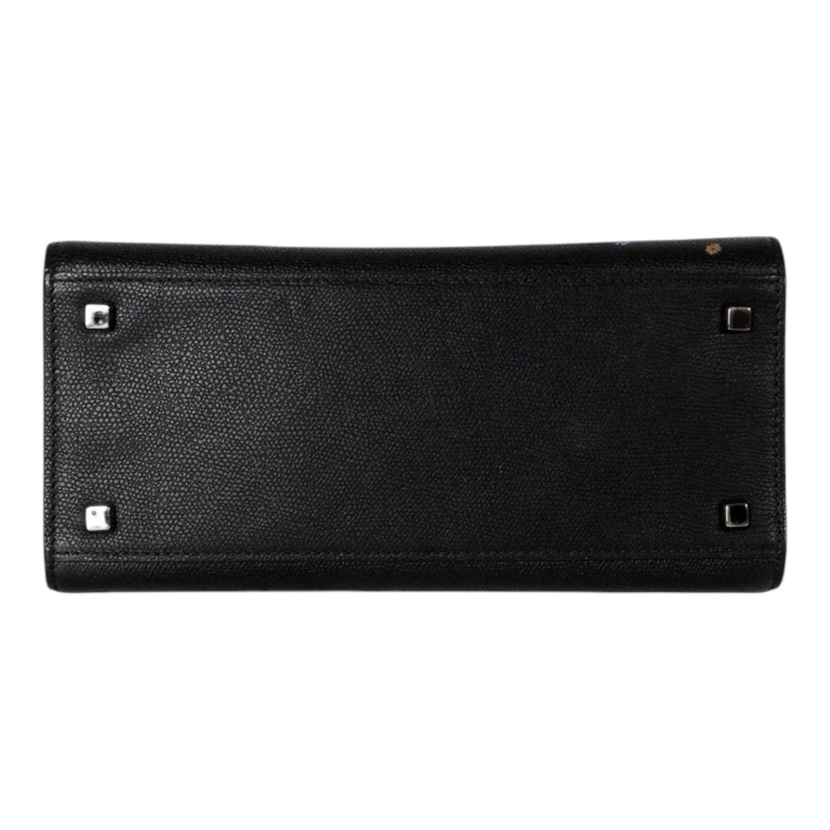 Valextra Small Black Iside Floral Print Bag