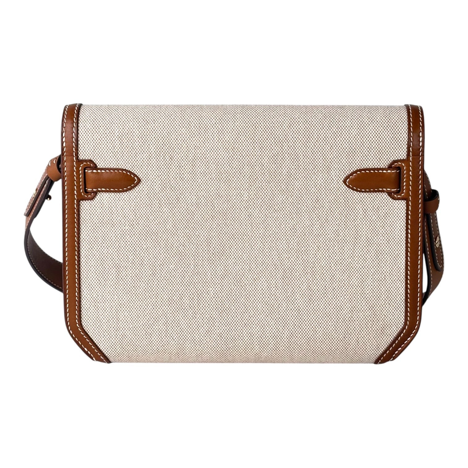 Hermes Kelly Pochette Depeches 25 Ecru Beige/Fauve Bag