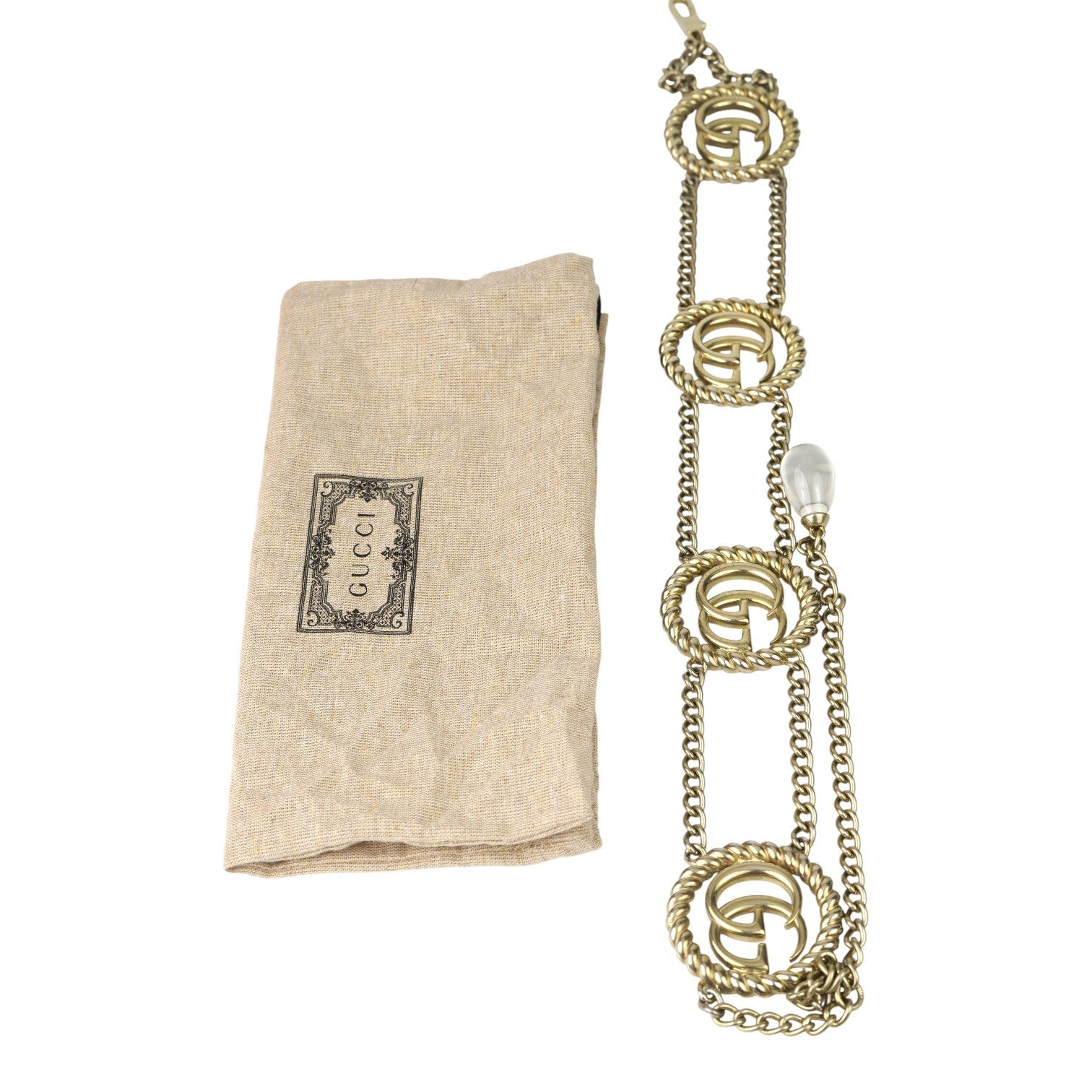 Gucci Torchon Double G Waist Chain Belt