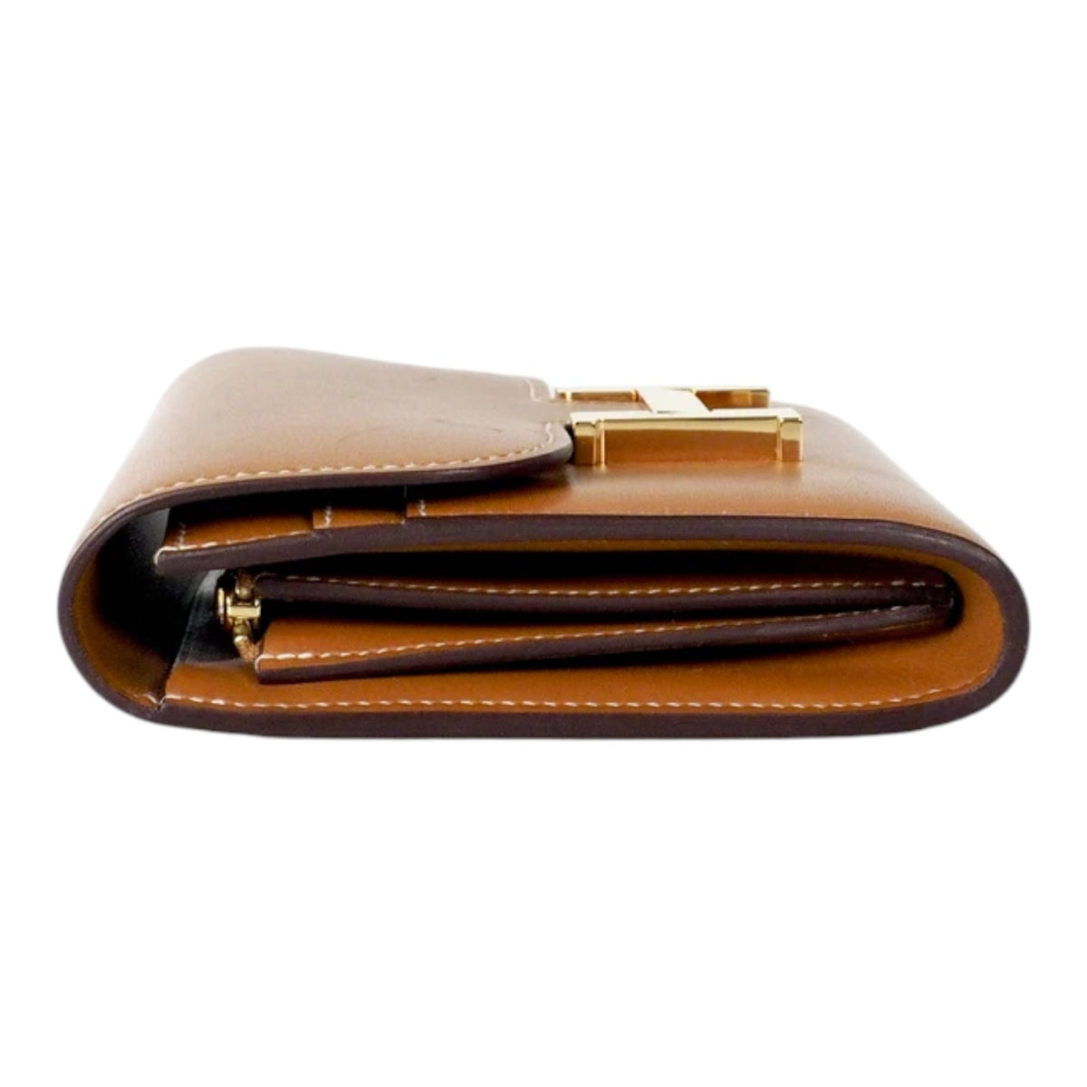 Hermes Constance Slim Gold Wallet - in Box