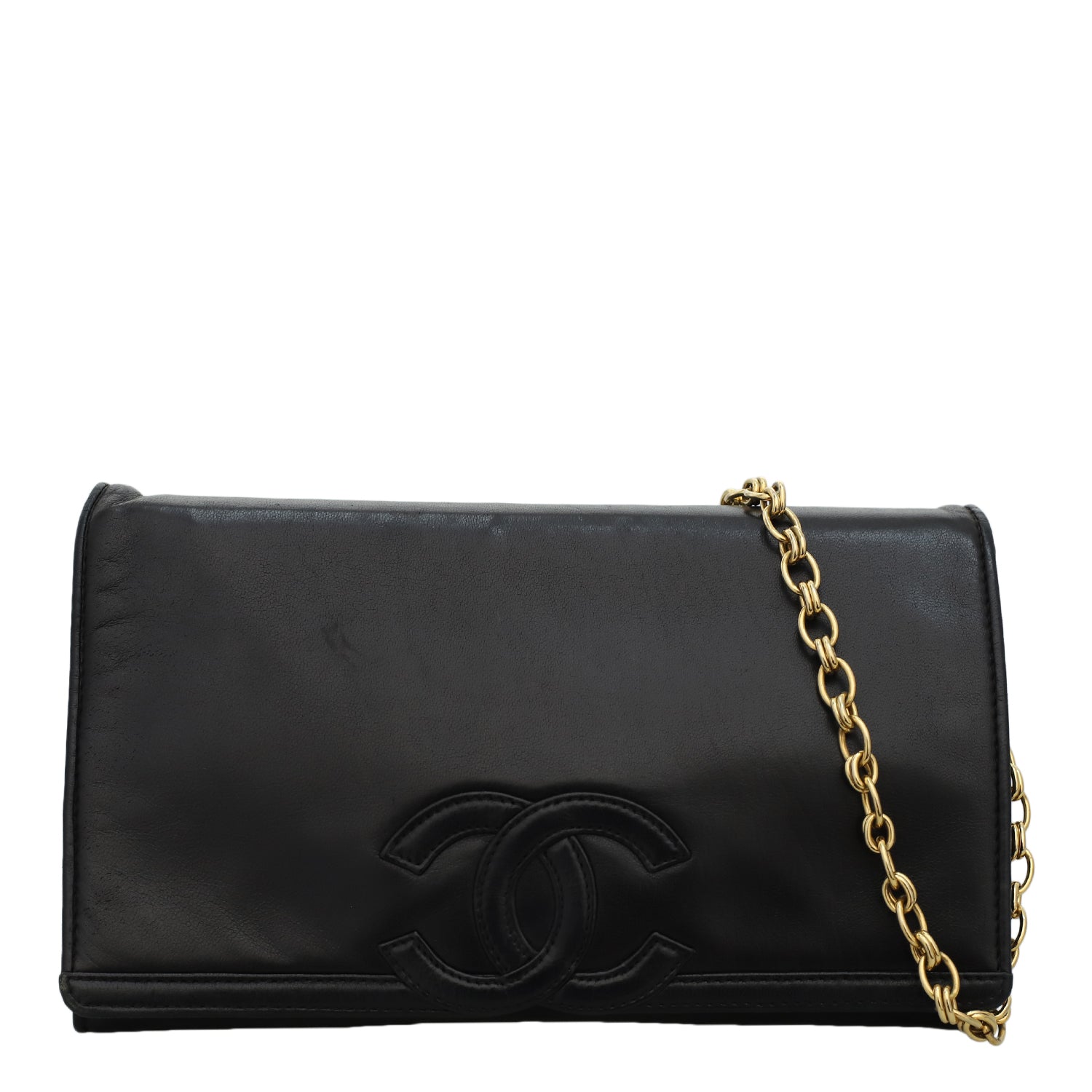 Chanel Vintage Timeless Flap Clutch with Chain CHA10291B