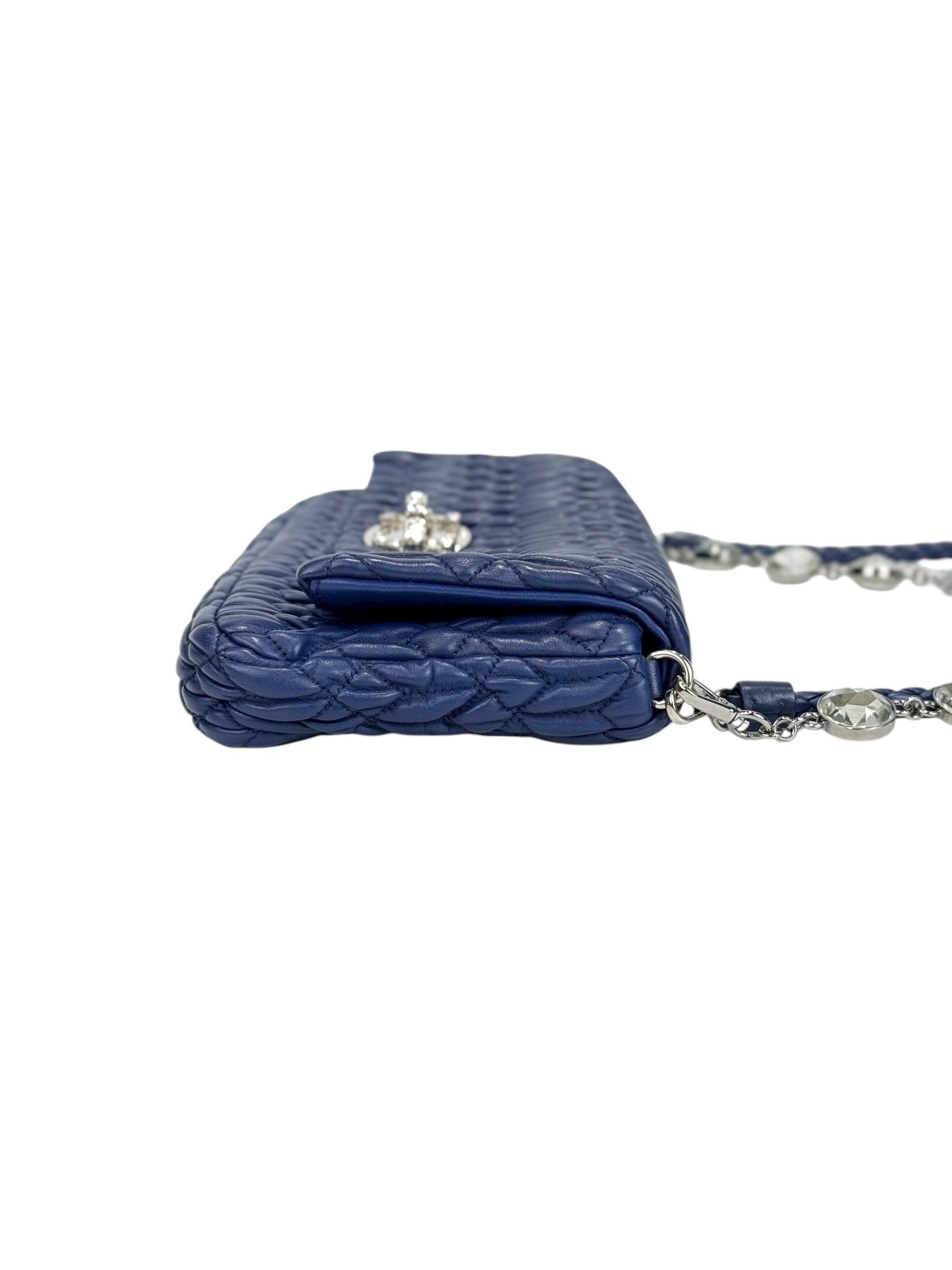Miu Miu Strap Bag Blue Crystal Bag
