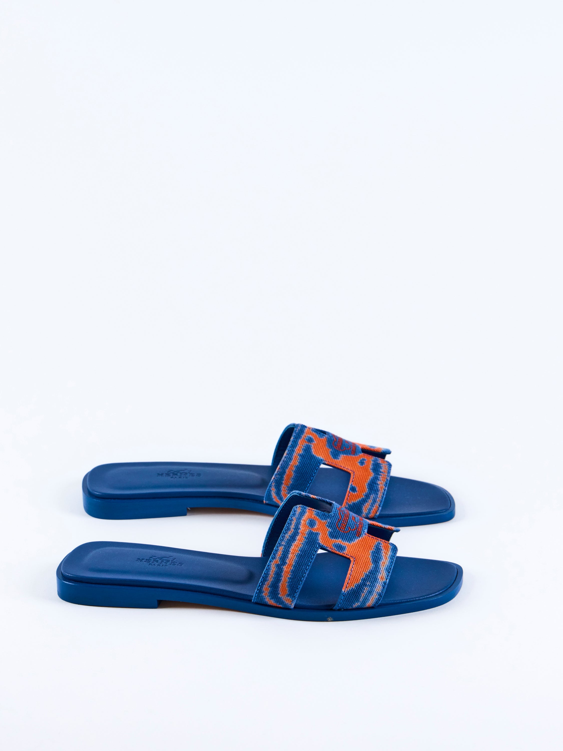 HERMÈS ORAN SANDAL Brides de Gala Denim - Size 37