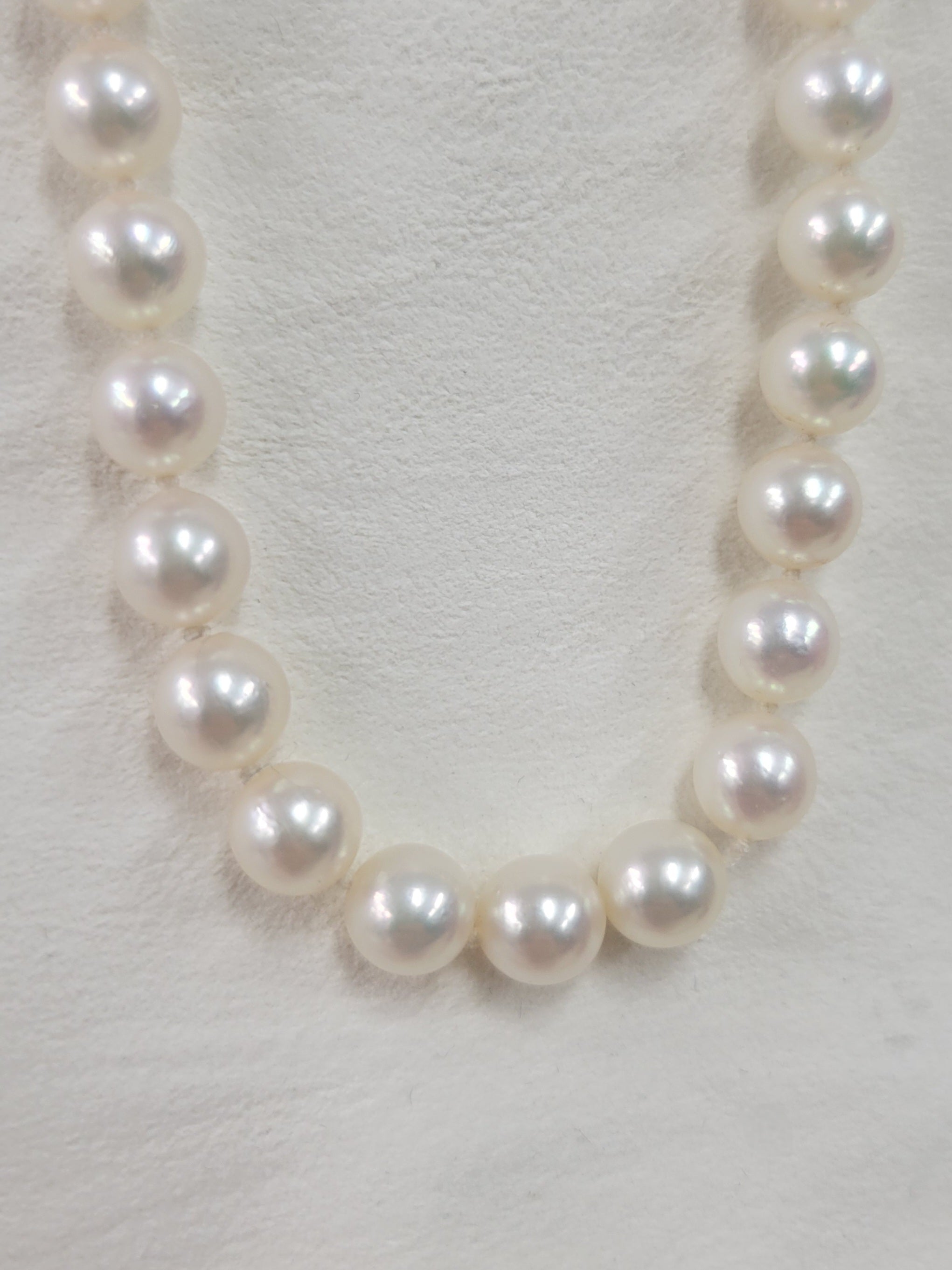 Tasaki Pearl Necklace 6.9-7.3mm in 14KWG (XX4020) JJC1440