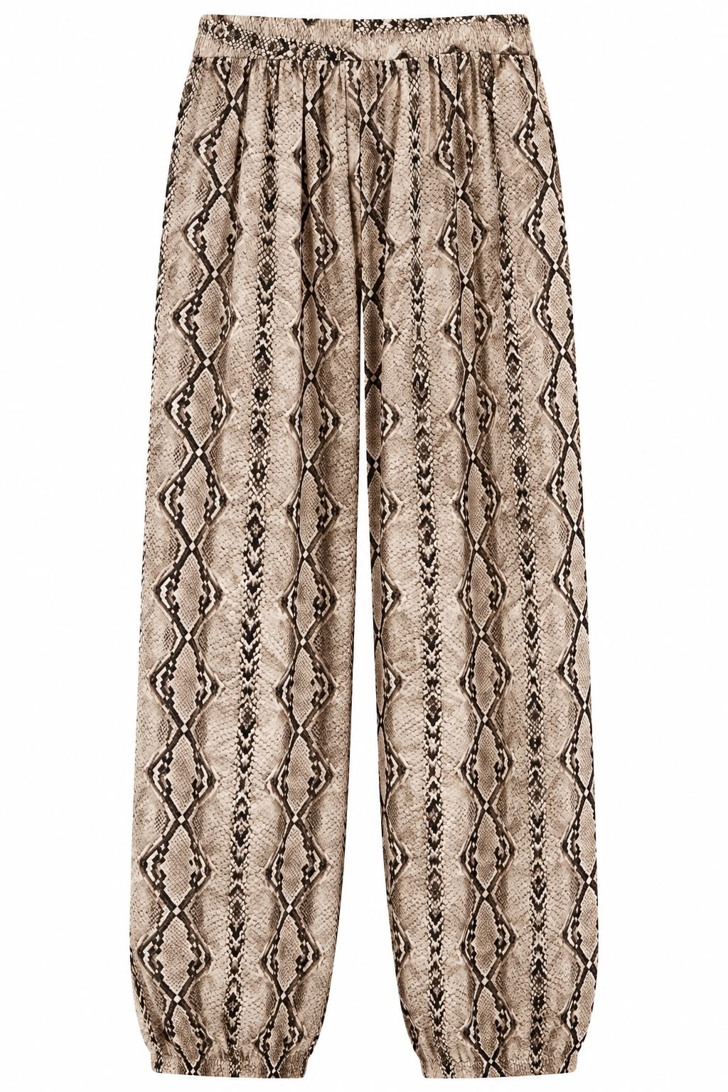 TROUSER ELLY SNAKE OFF WHITE WAVE SILK  MCL13433
