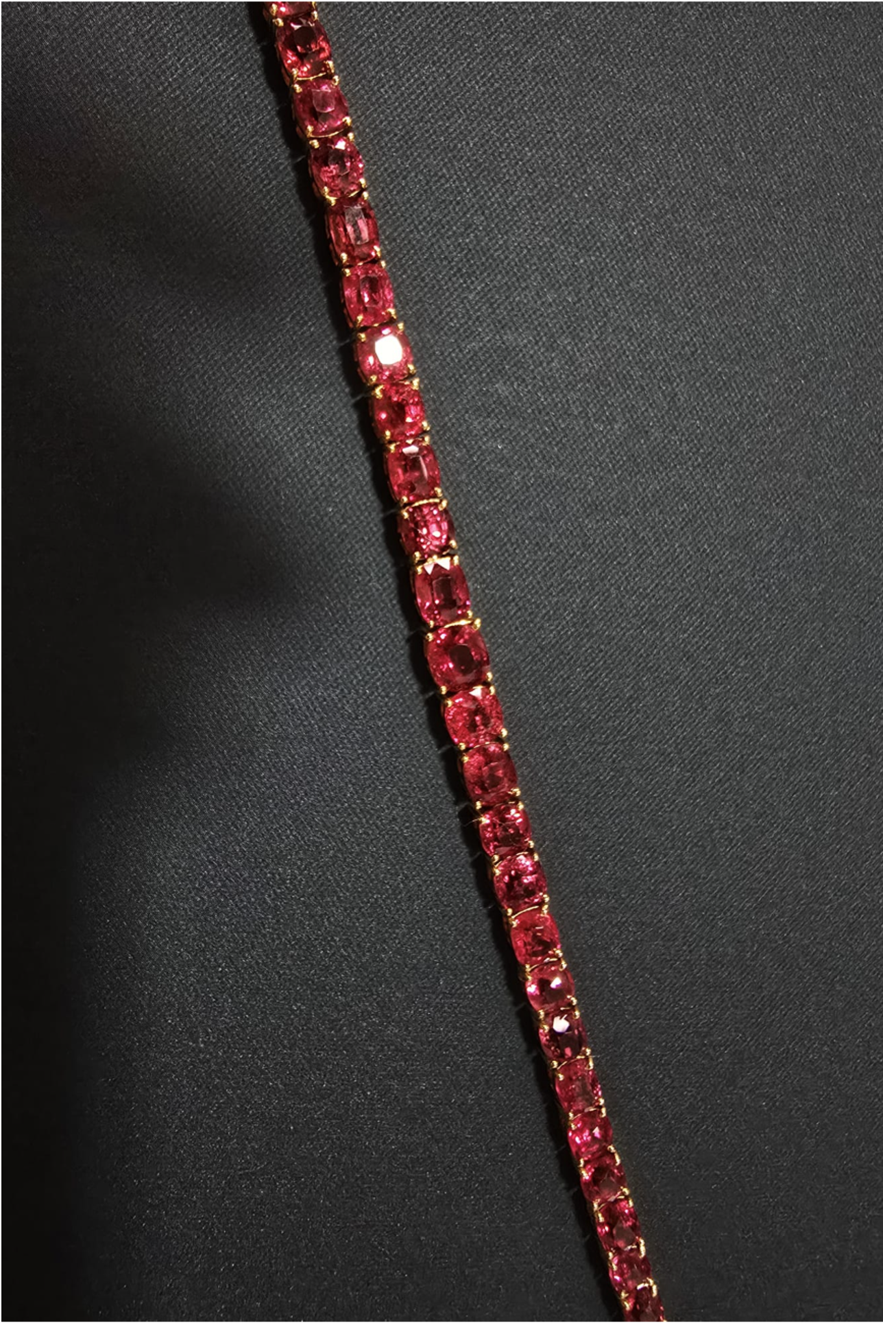 14.88ct Unheated Burma Spinel Tennis Bracelet SYCB21