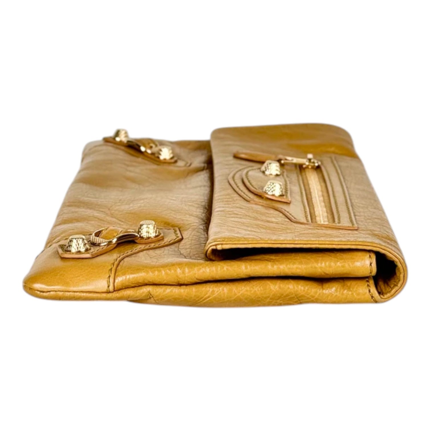 Balenciaga Yellow City Clutch Bag