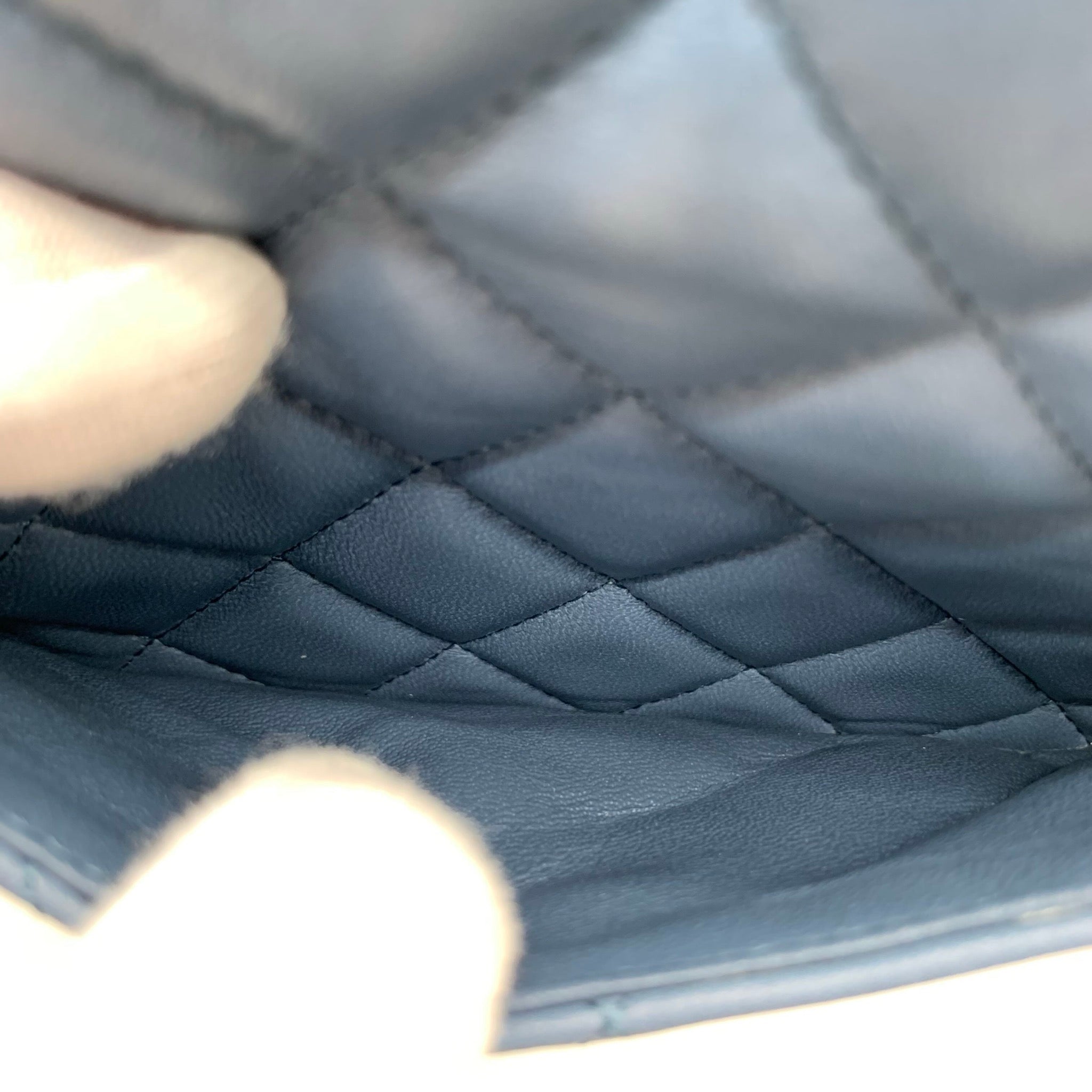 Chanel Classic Flap Large Mini Haze Blue Silver Hardware Bag image 22