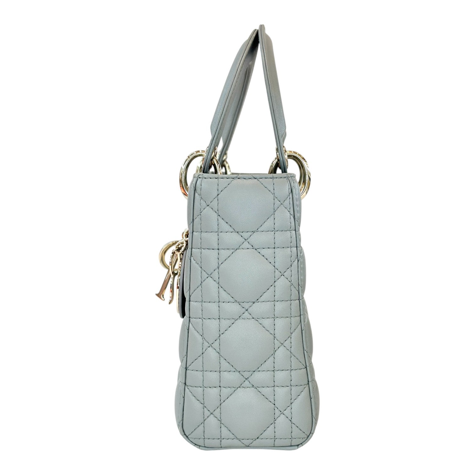 Dior Small Grey Lady Dior Bag