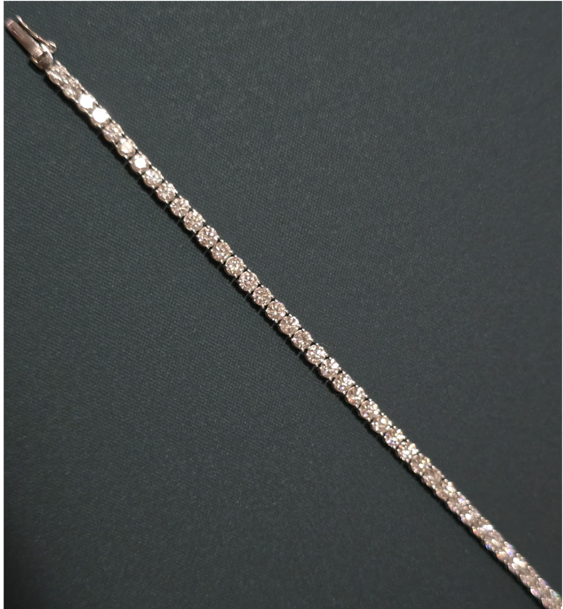 5.69ct Natural diamonds Tennis Bracelet SYCB22
