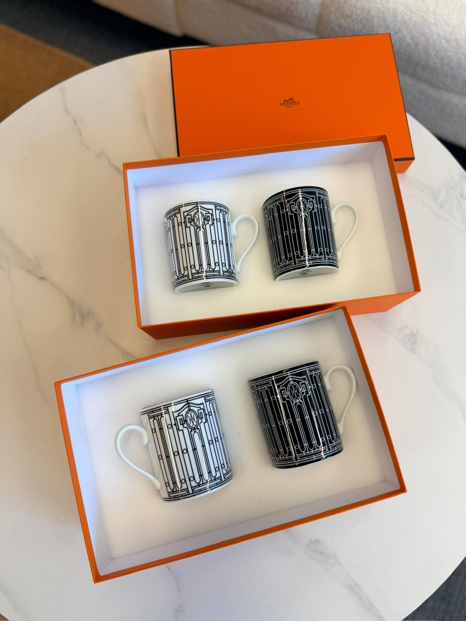 Hermès Porcelain Mug Set (2 Pieces)