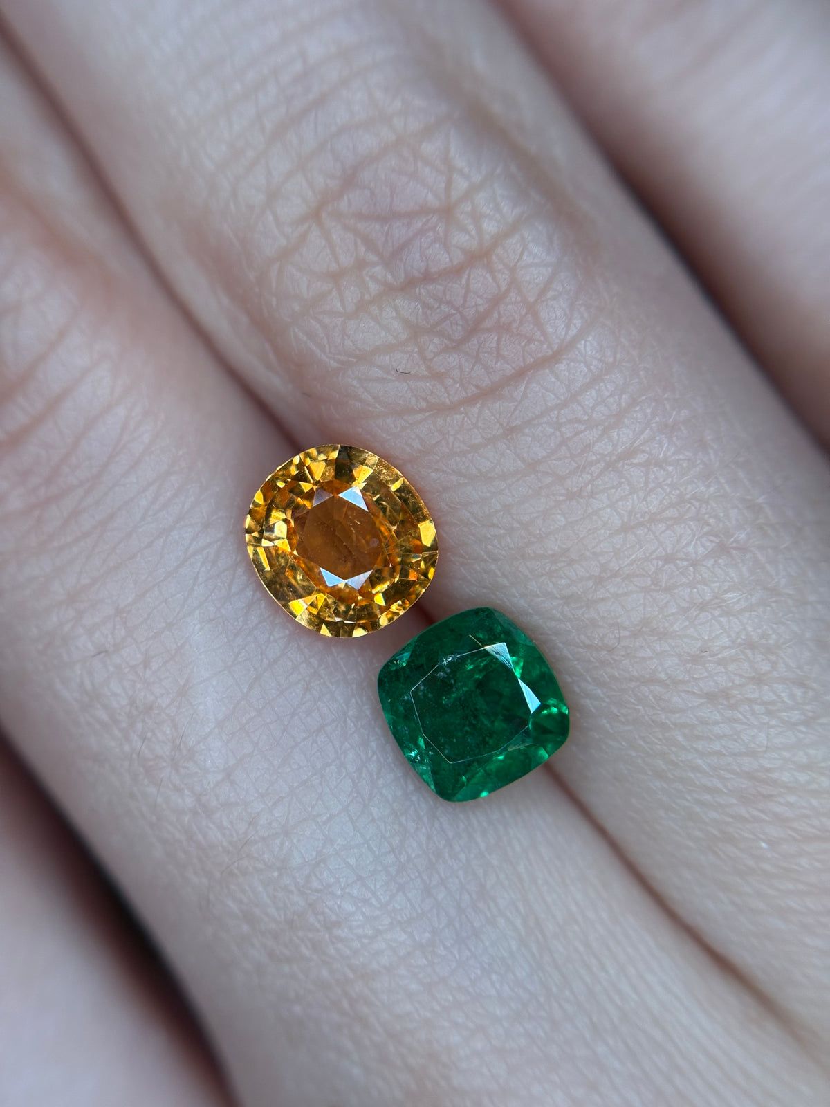 2.20ct Toi et Moi Tsavorite & Spessartine THAIC1044