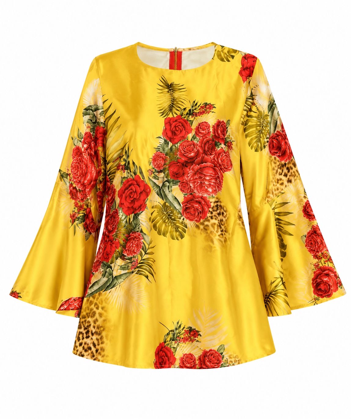 DRESS MIMI LEO ROSES YELLOW MCL12058