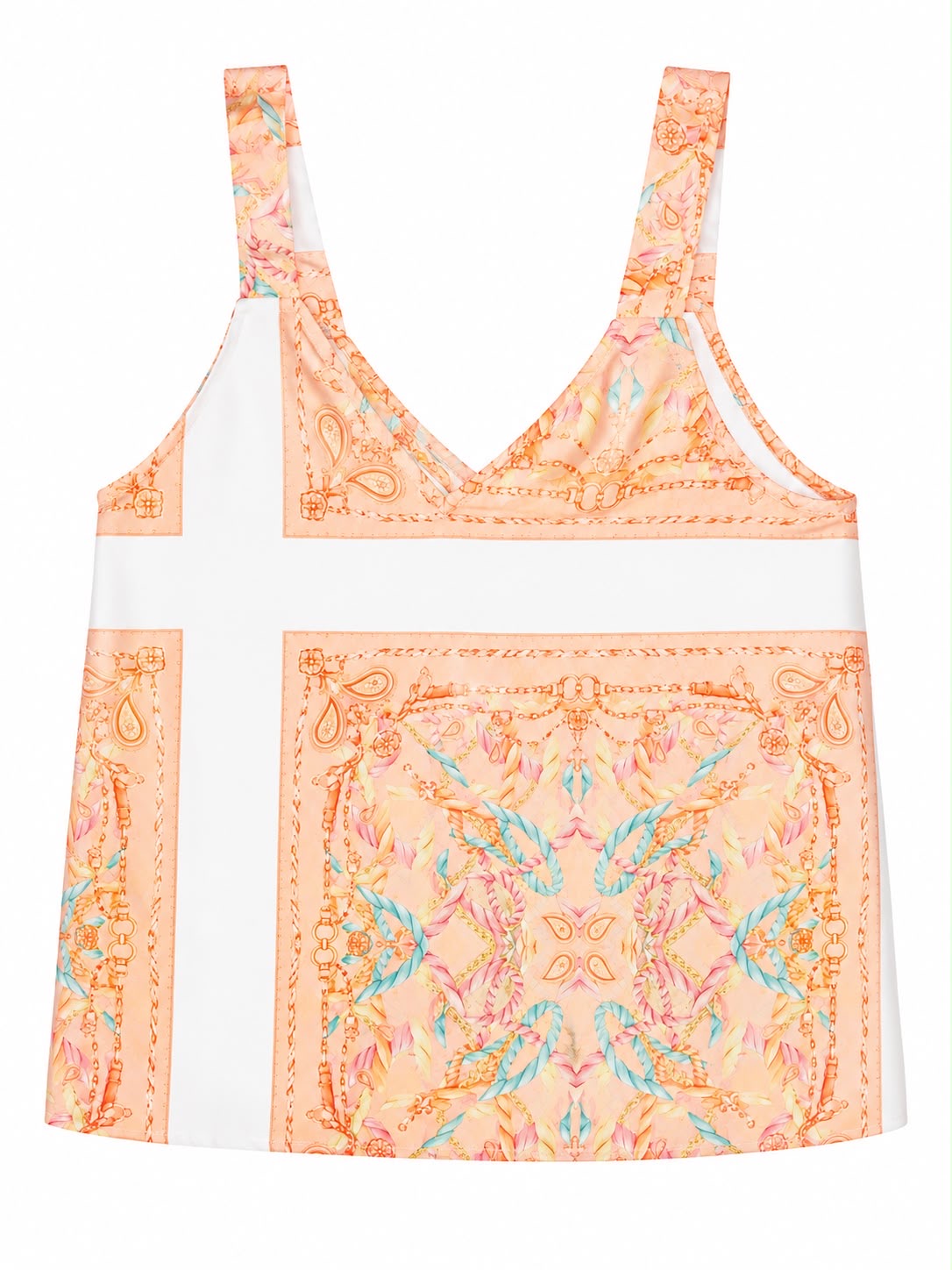 STRAP TOP BANDANA CHAIN PEACH MCL12655