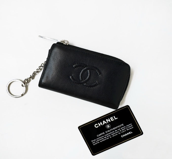 Chanel black wallet, 11.5 (with card, 241 opening) 22637876