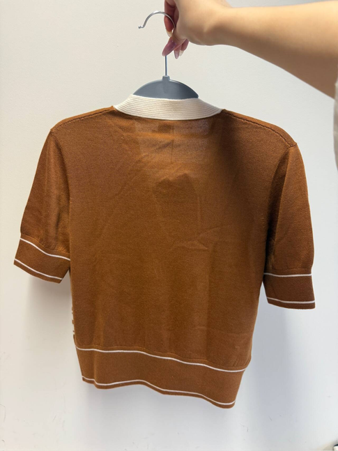 Hermès Chain Detail Cardigan - Marron Aleza