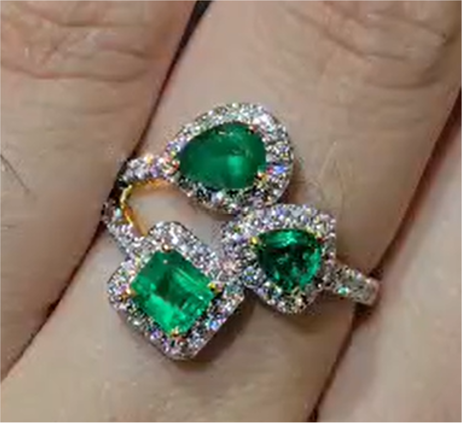 1.35ct Colombia Emerald Ring SYCB26