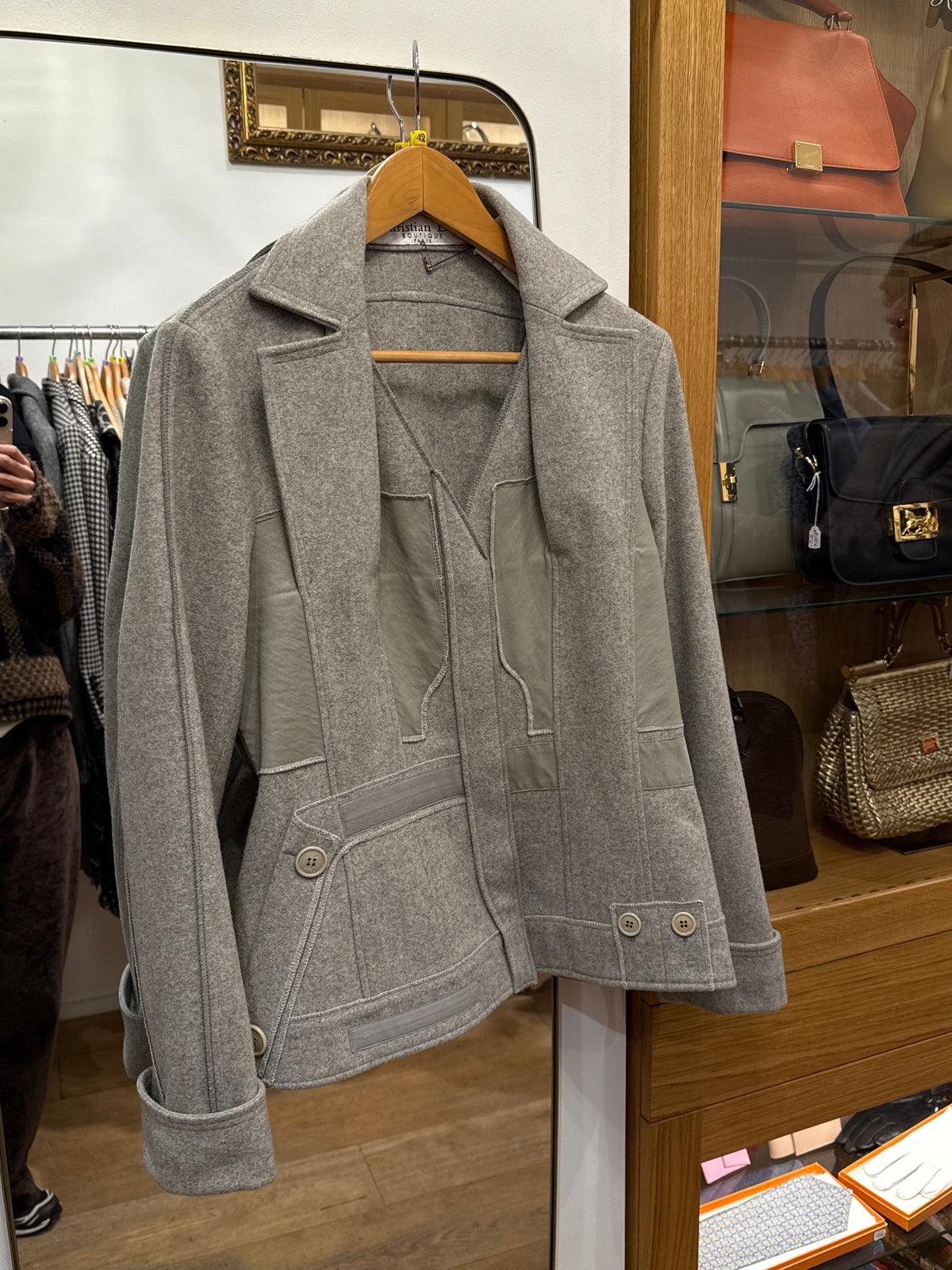 Christian Dior Christian Dior Grey wool bar jacket AGC3049
