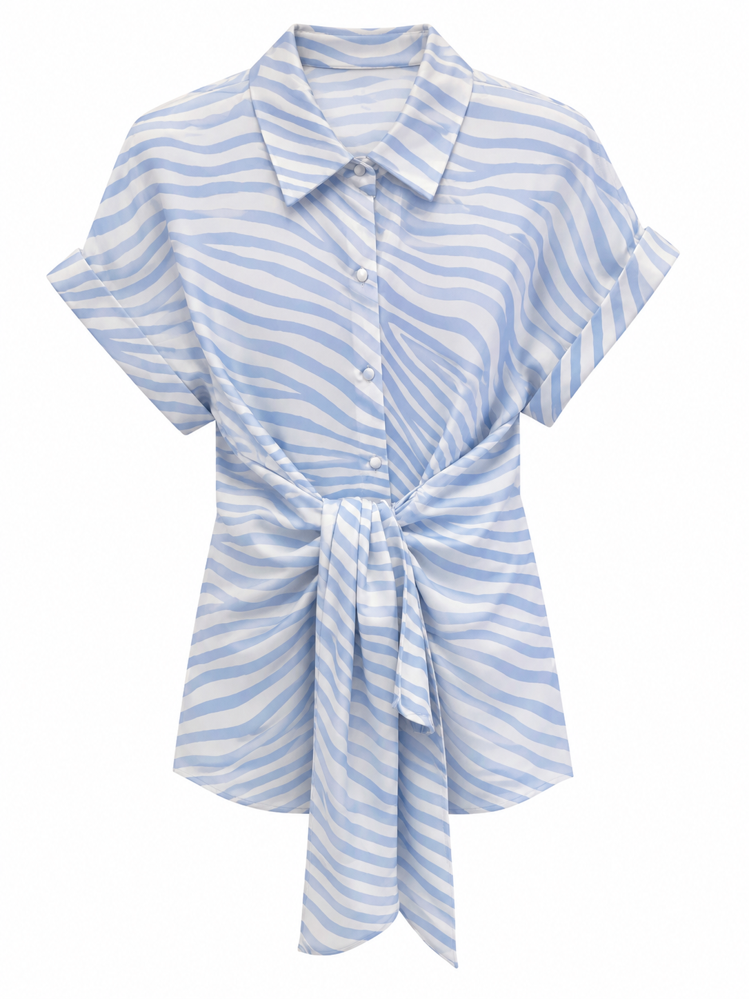 SHIRT VIVIENNE ZEBRA BLUE MCL12269