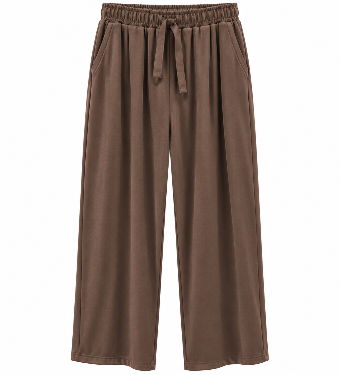 TROUSER DOME BROWN ORGANZA GOLD PIPING MCL13495