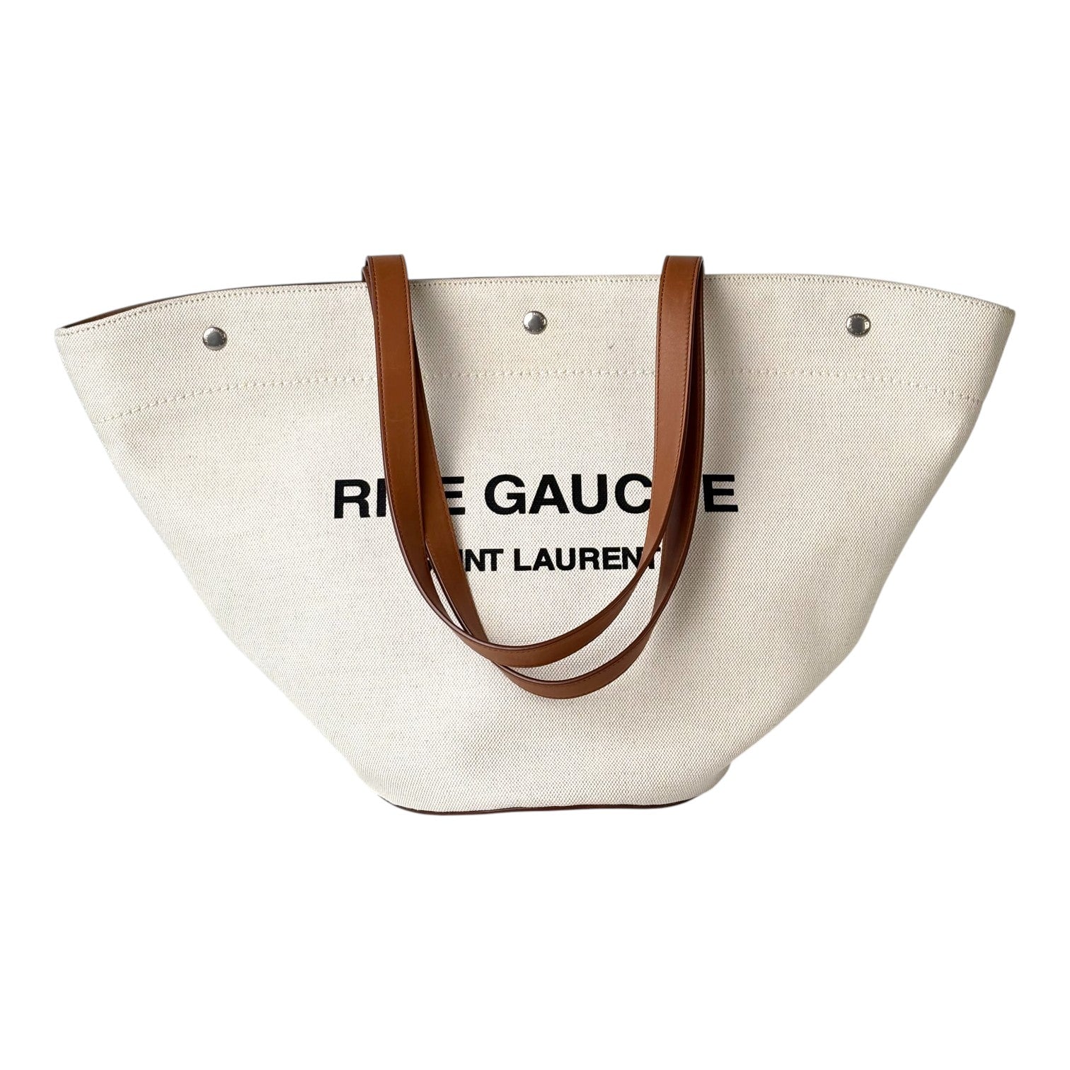 YSL Rive Gauche Canvas Tote Bag