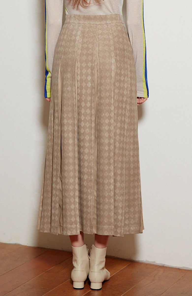 PLEATED MAXI SKIRT