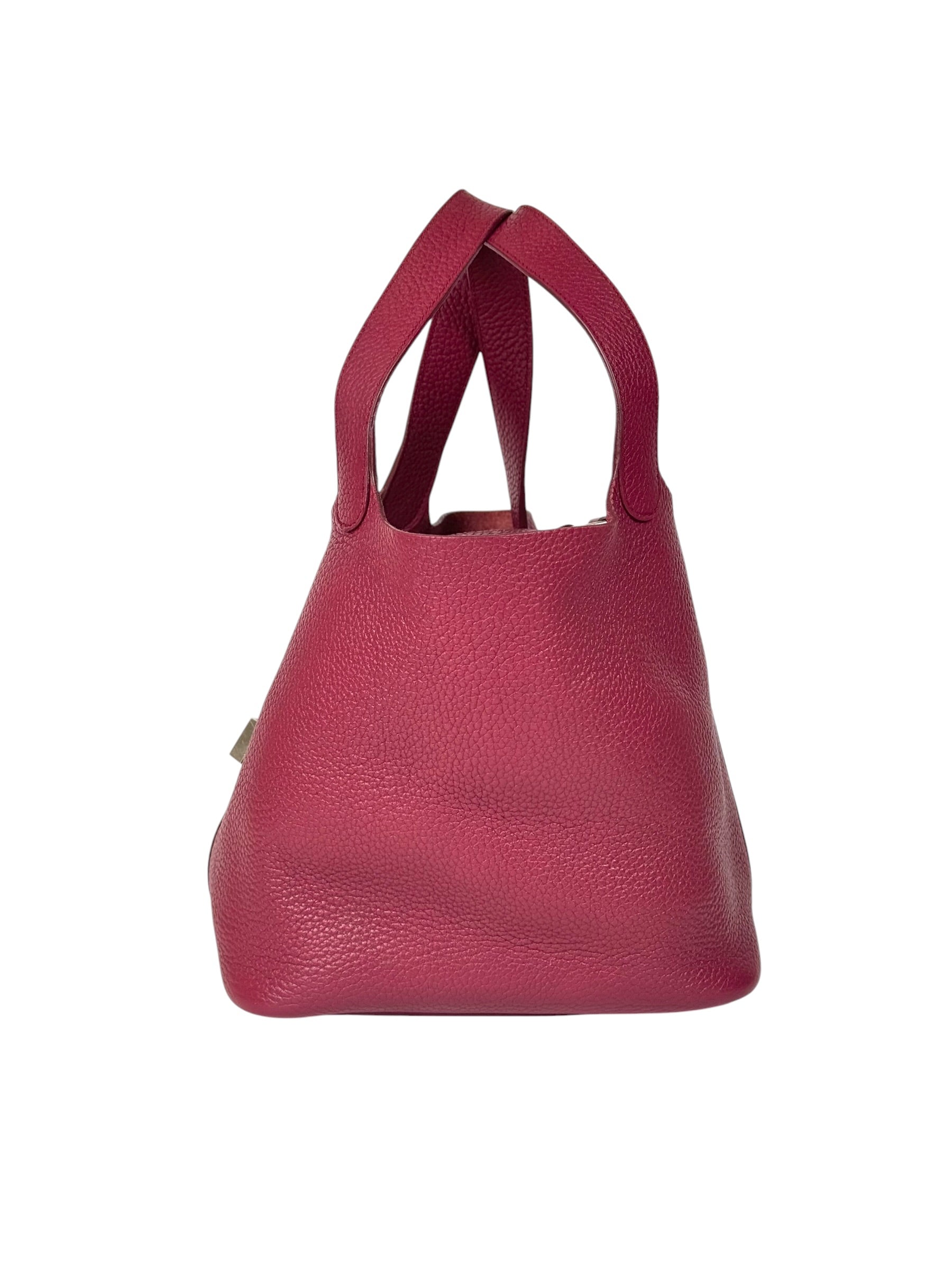 Hermes Rouge Picotin 22 in Clemence