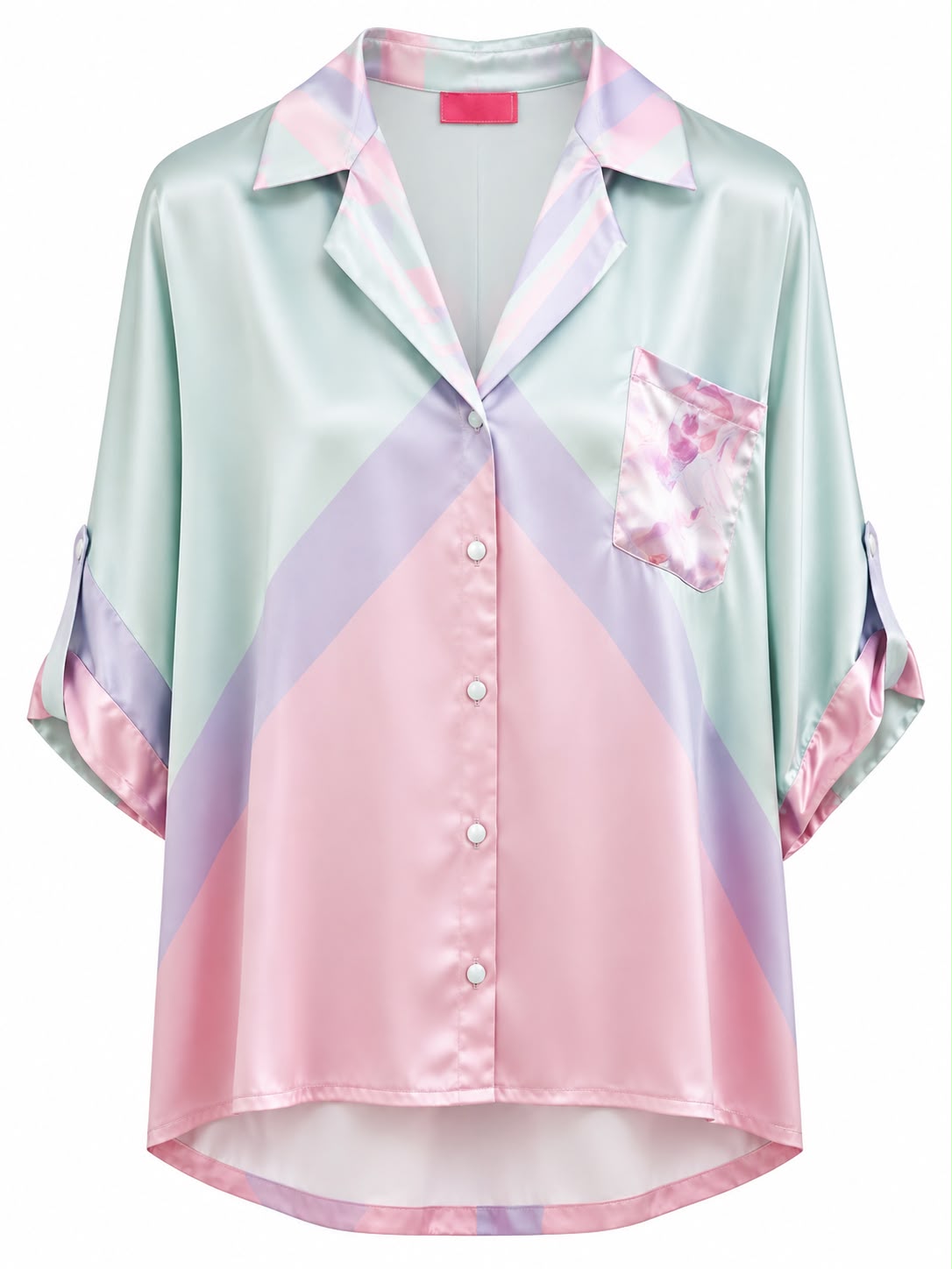 TROUSER AND ARTY SHIRT YUMMY ZIG ZAG PASTEL MCL12944