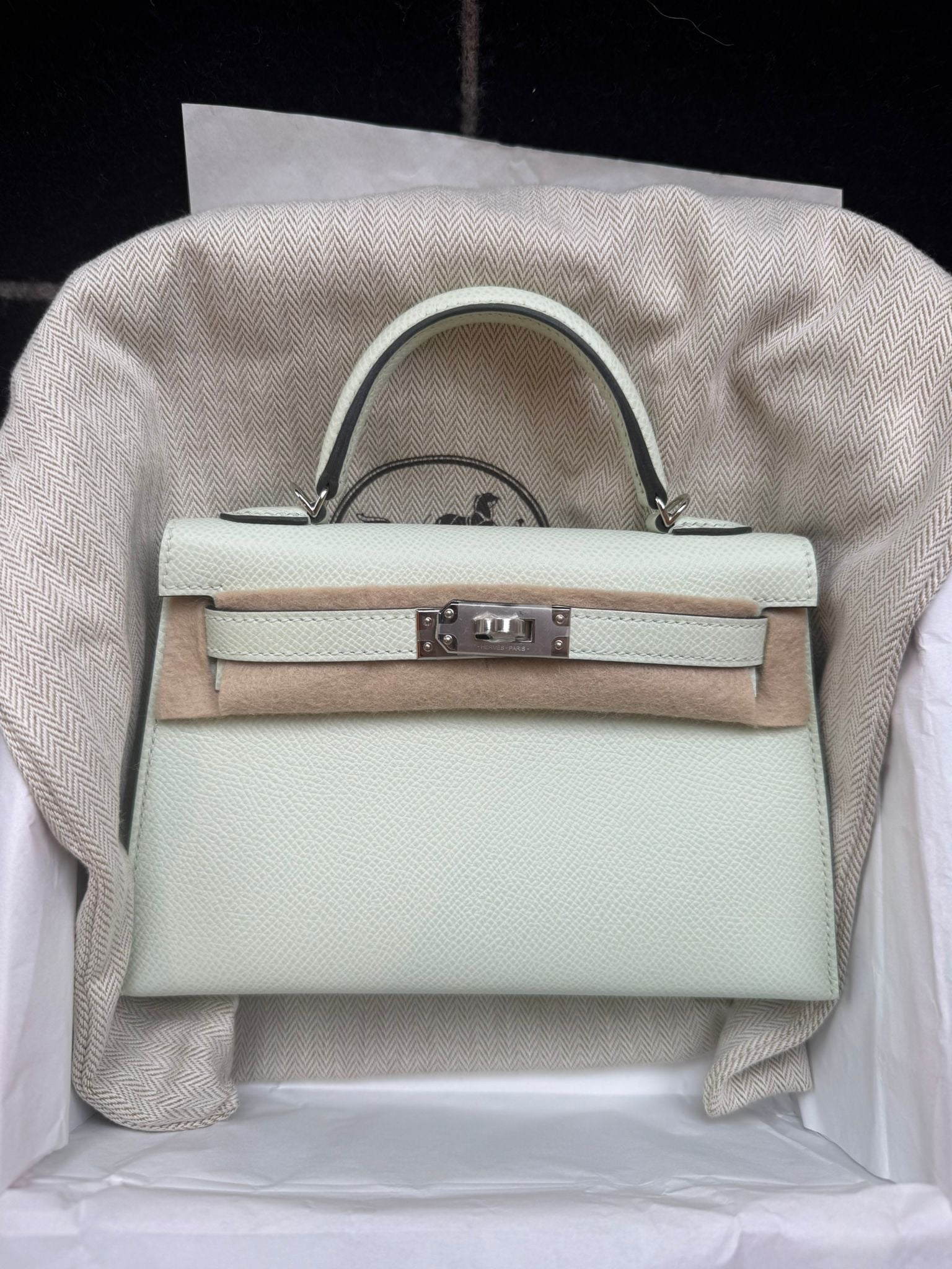 New Mini Kelly Vert Fizz