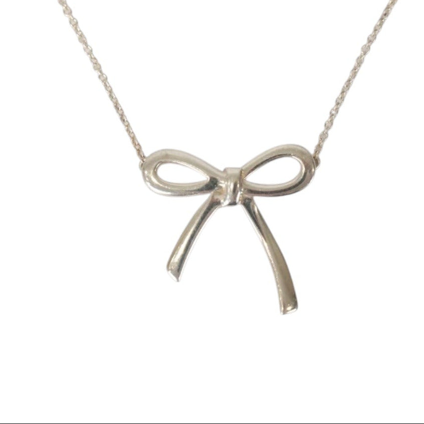 Tiffany & Co Paloma Picasso Sterling Silver Bow Necklace