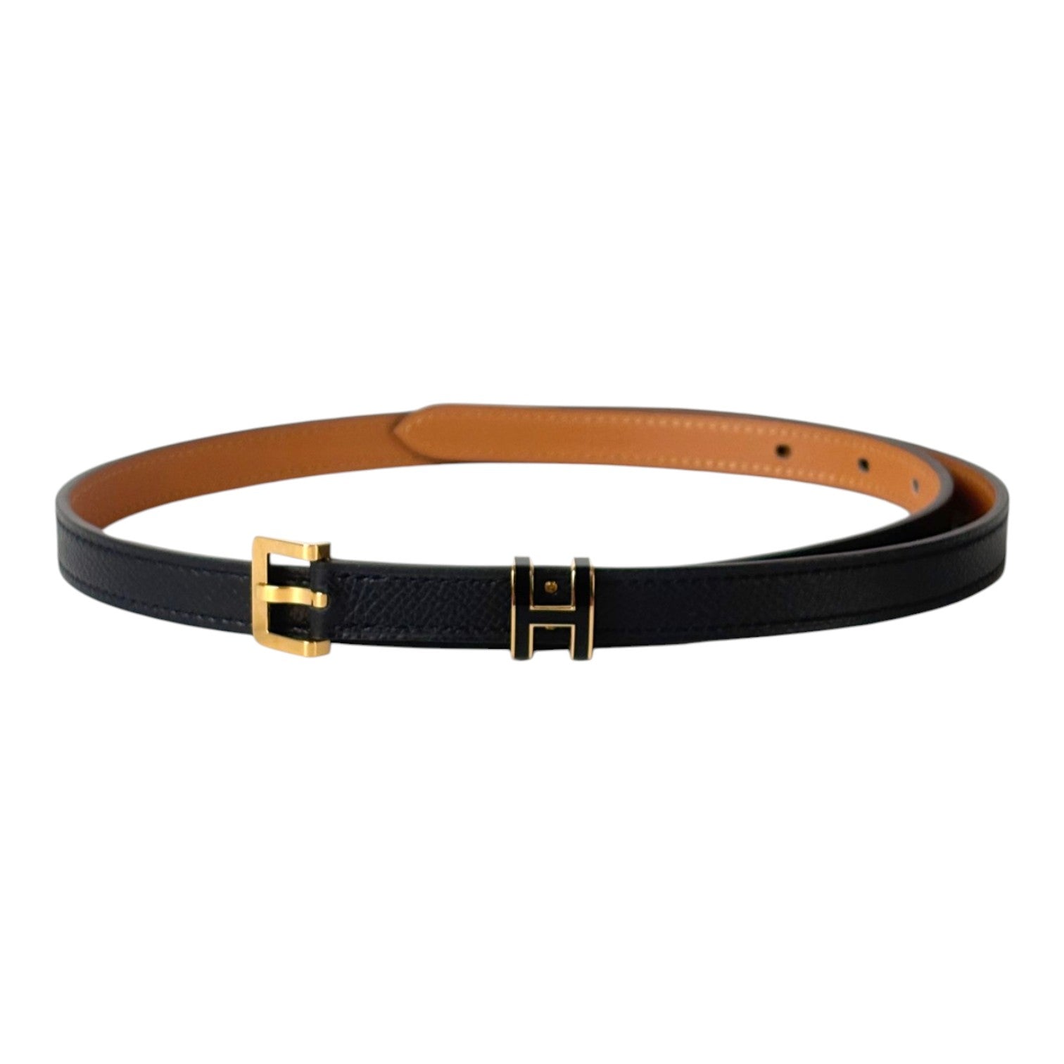 Hermes Black Pop H 15 Belt - 80cm