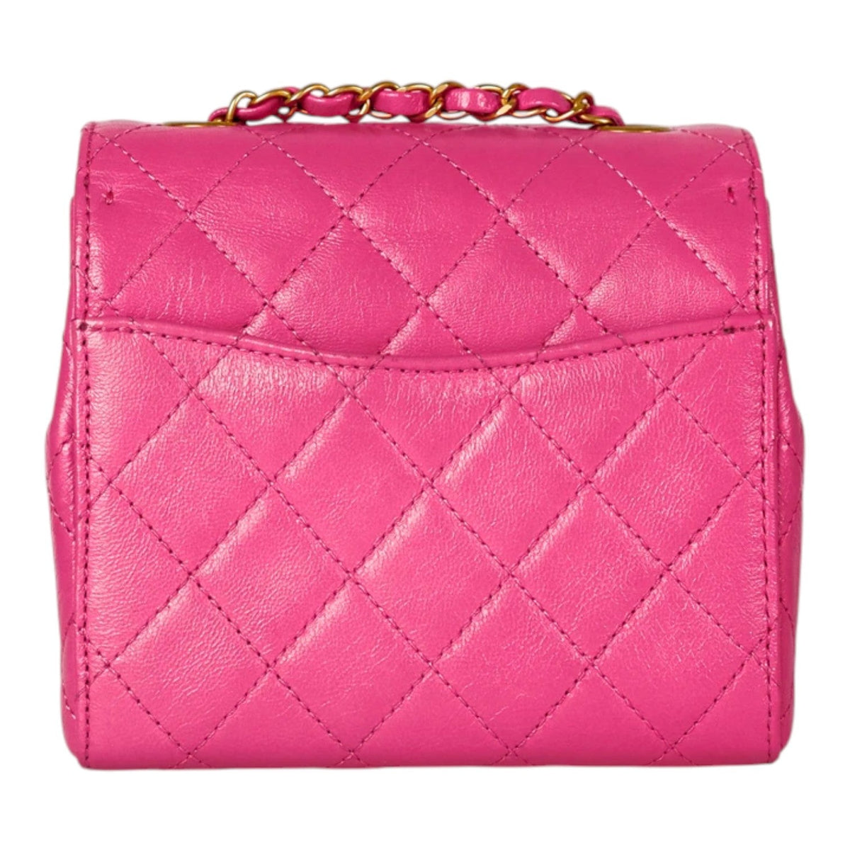 Chanel Quilted Pink Classic Flap Mini Square Bag