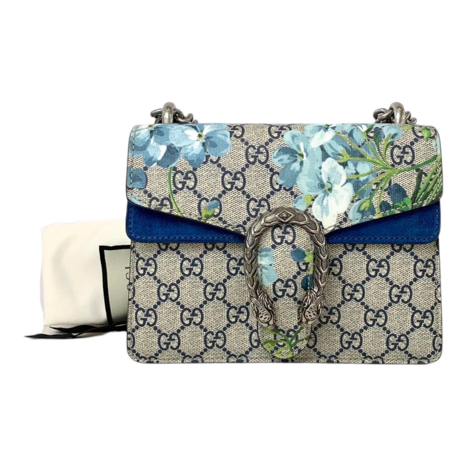 Gucci Dionysus GG Blue Blooms Mini Shoulder Bag