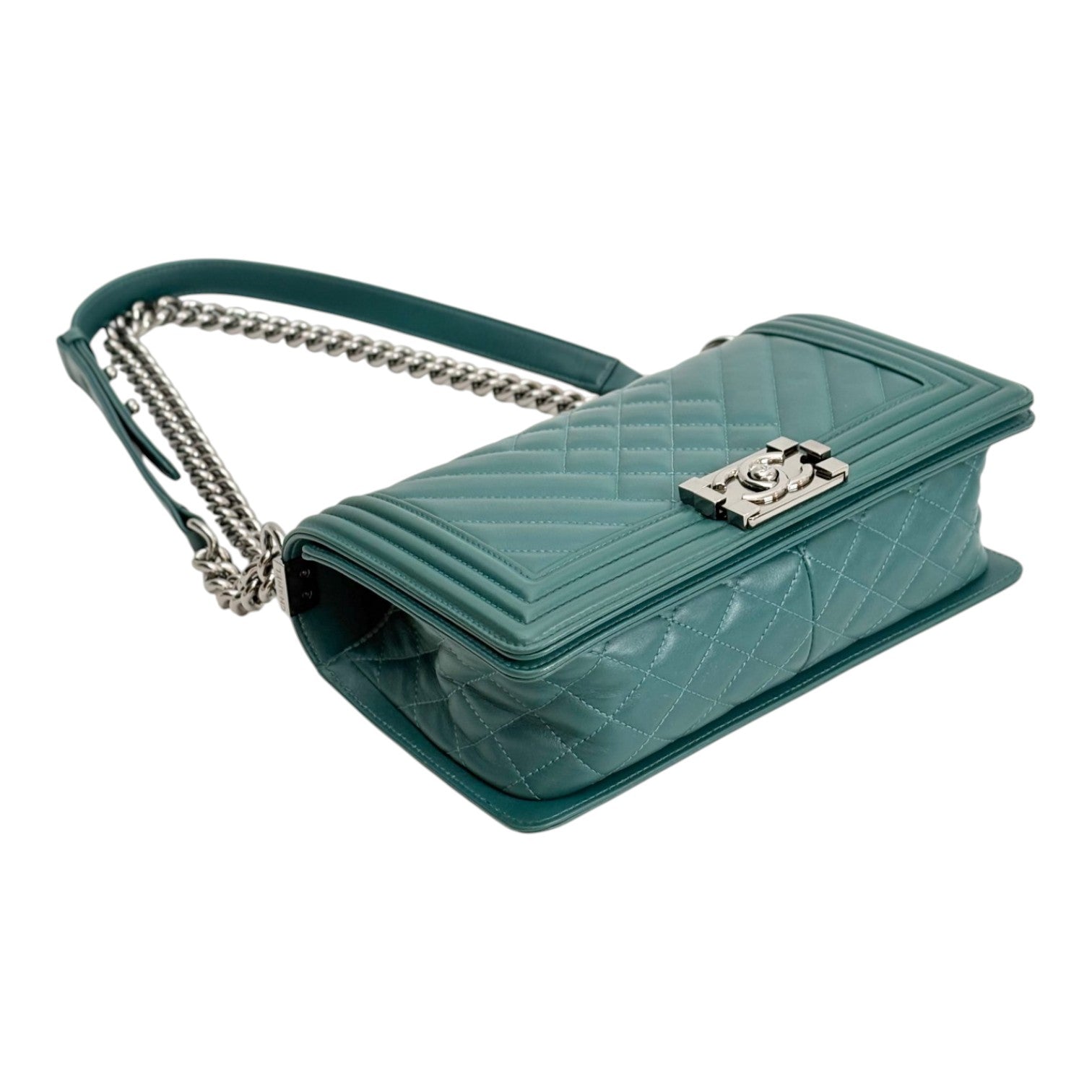 Chanel Green Medium Leboy Bag
