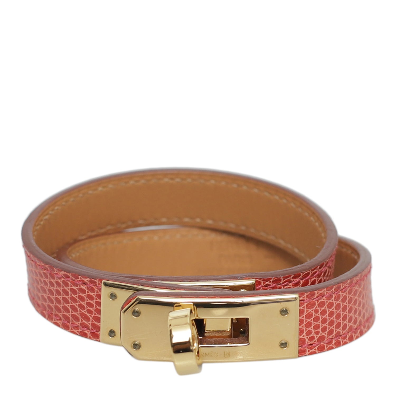 Hermès Lizard Double Tour Bracelet HER06690A