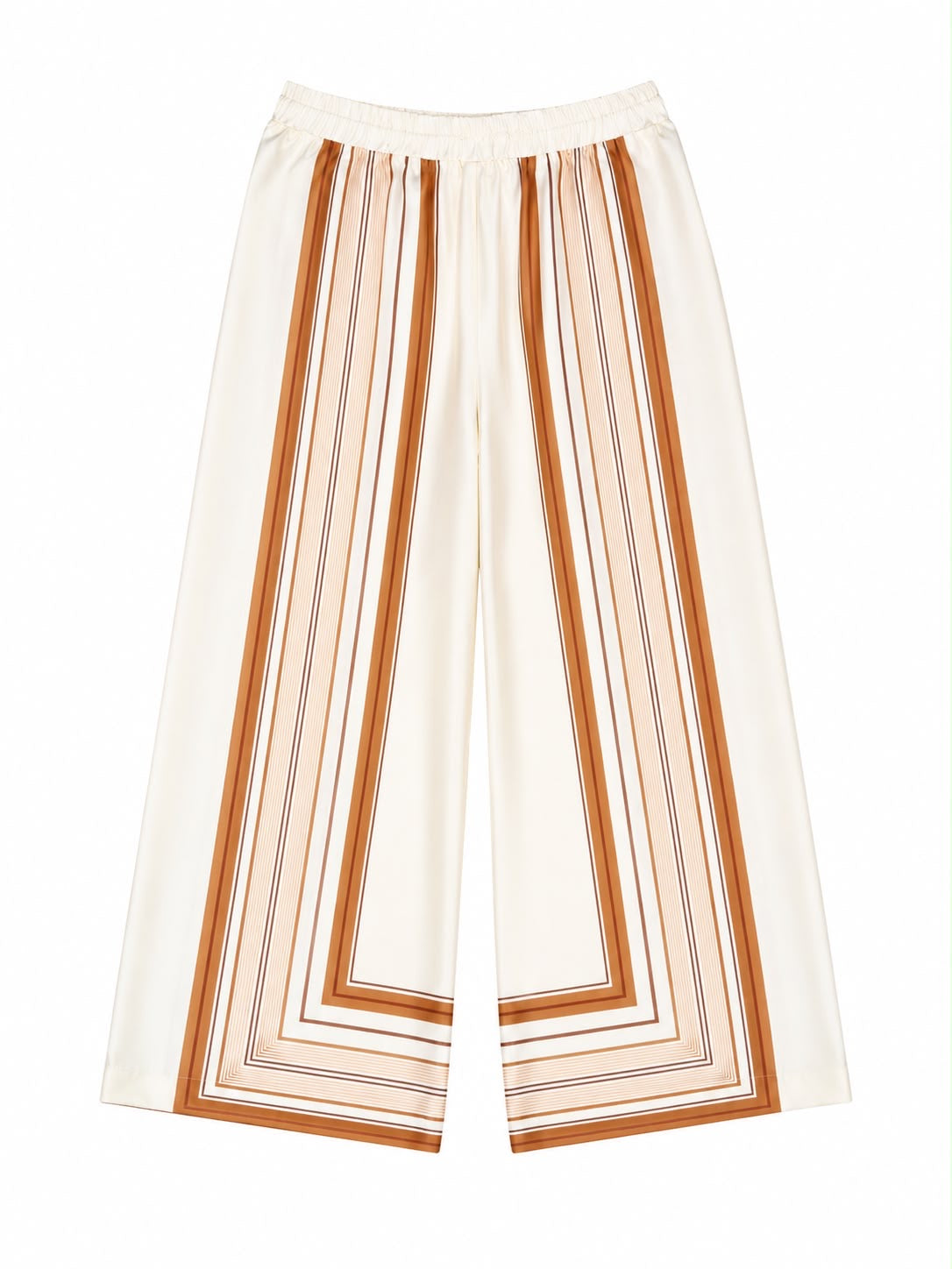 TROUSER PLACEMENT SQUARE STRIPES BISCUIT BROWN MCL12813