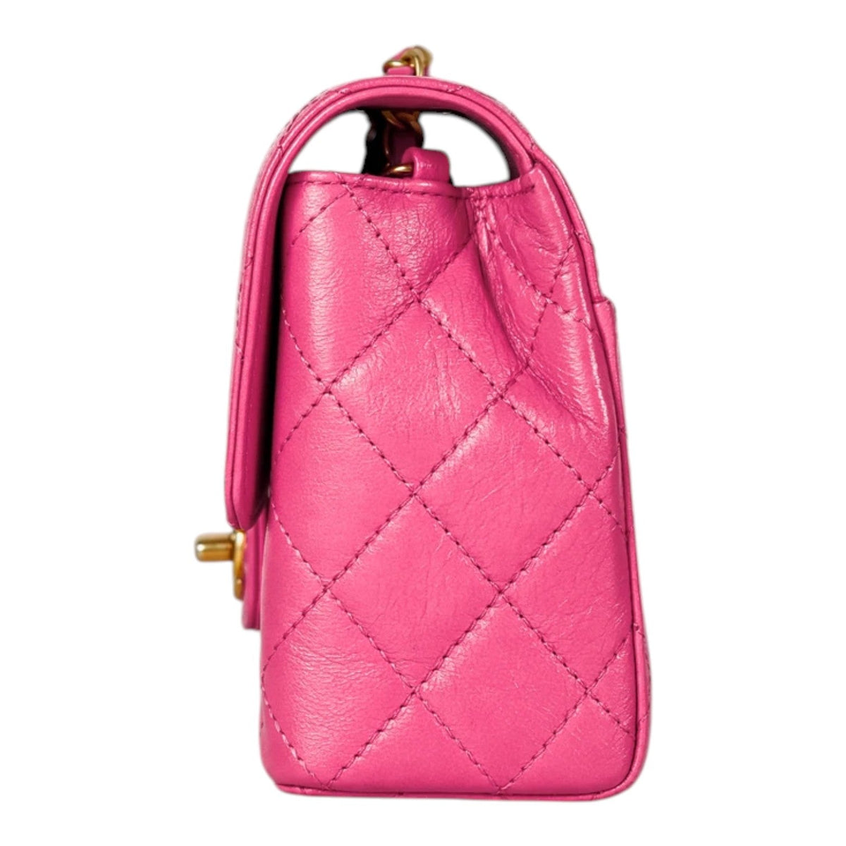 Chanel Quilted Pink Classic Flap Mini Square Bag