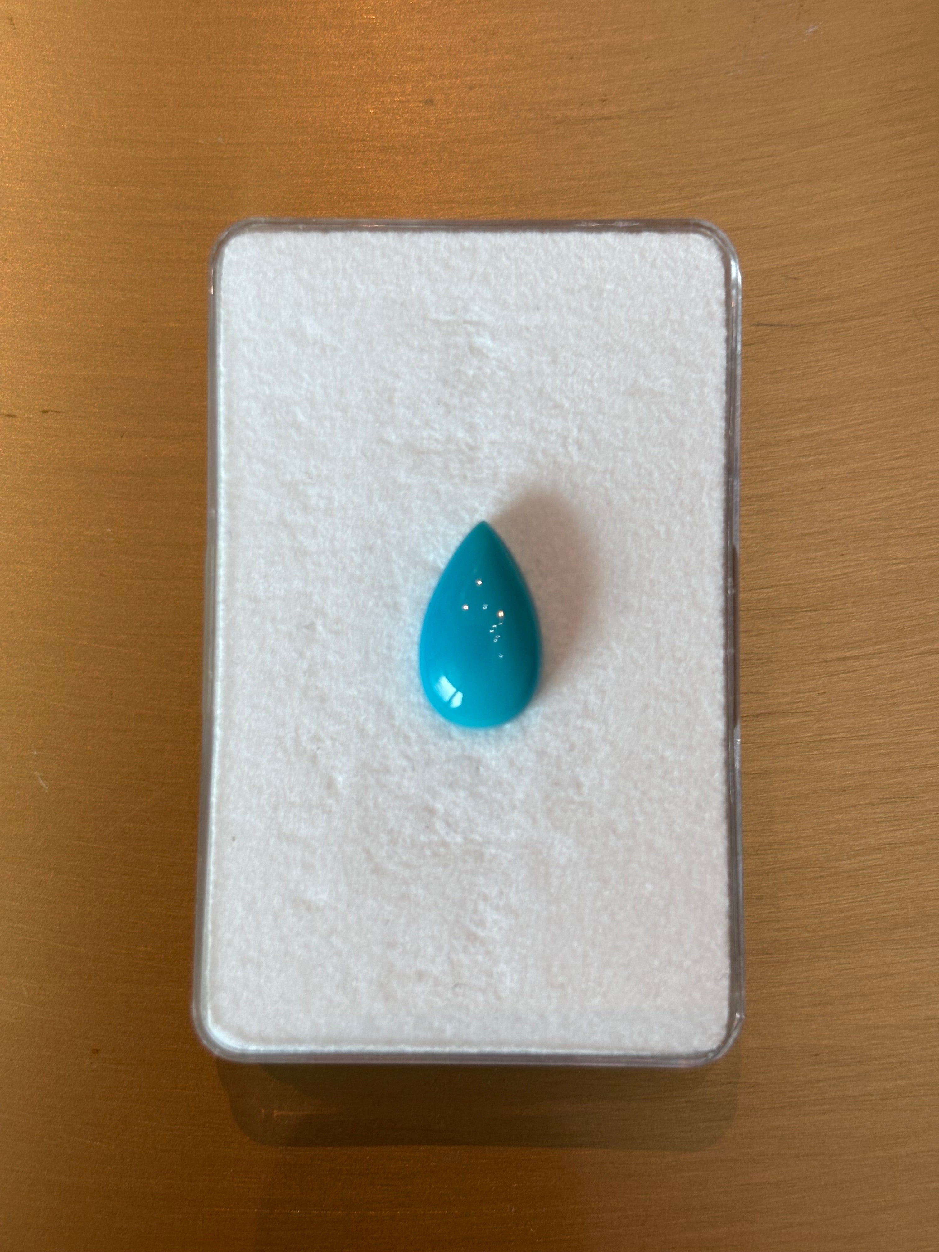 3.10ct Sleeping Beauty Arizona Turquoise Pear* THAIC0024