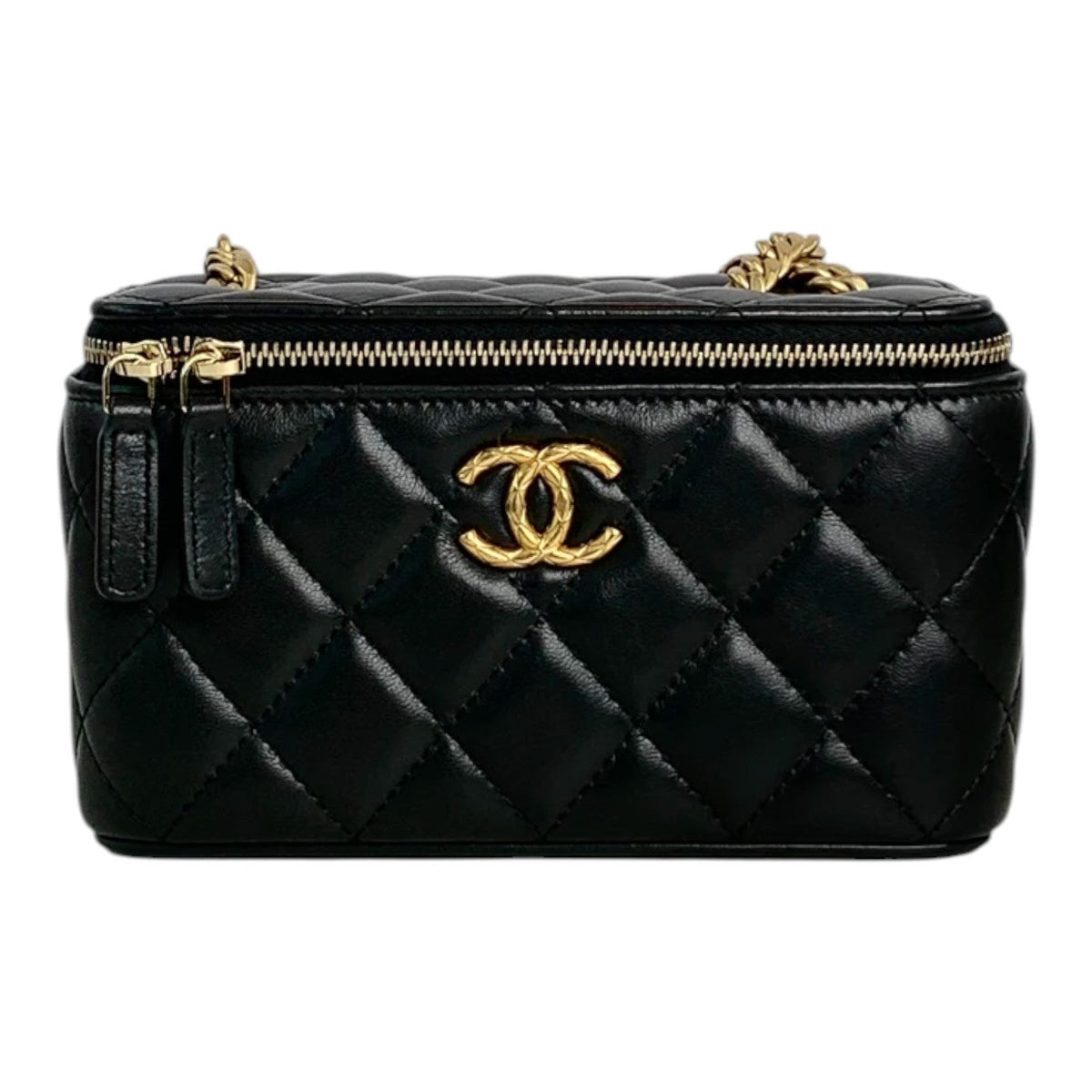 Chanel Vanity Box Black with Pearl Crush - Full Set